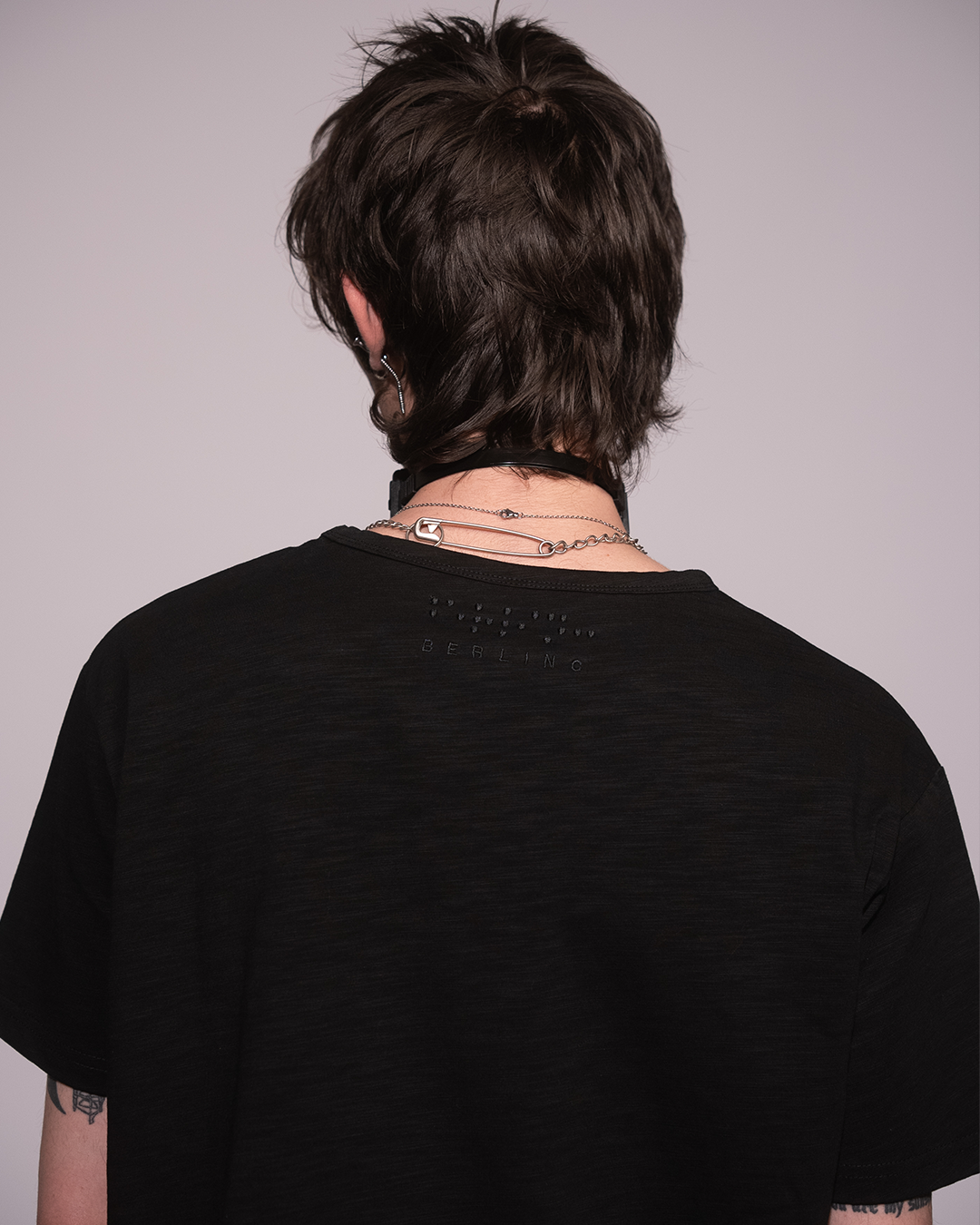 BLACK SLUB TSHIRT