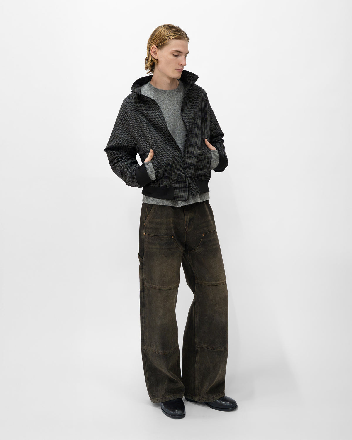 BLACK GRID JACKET