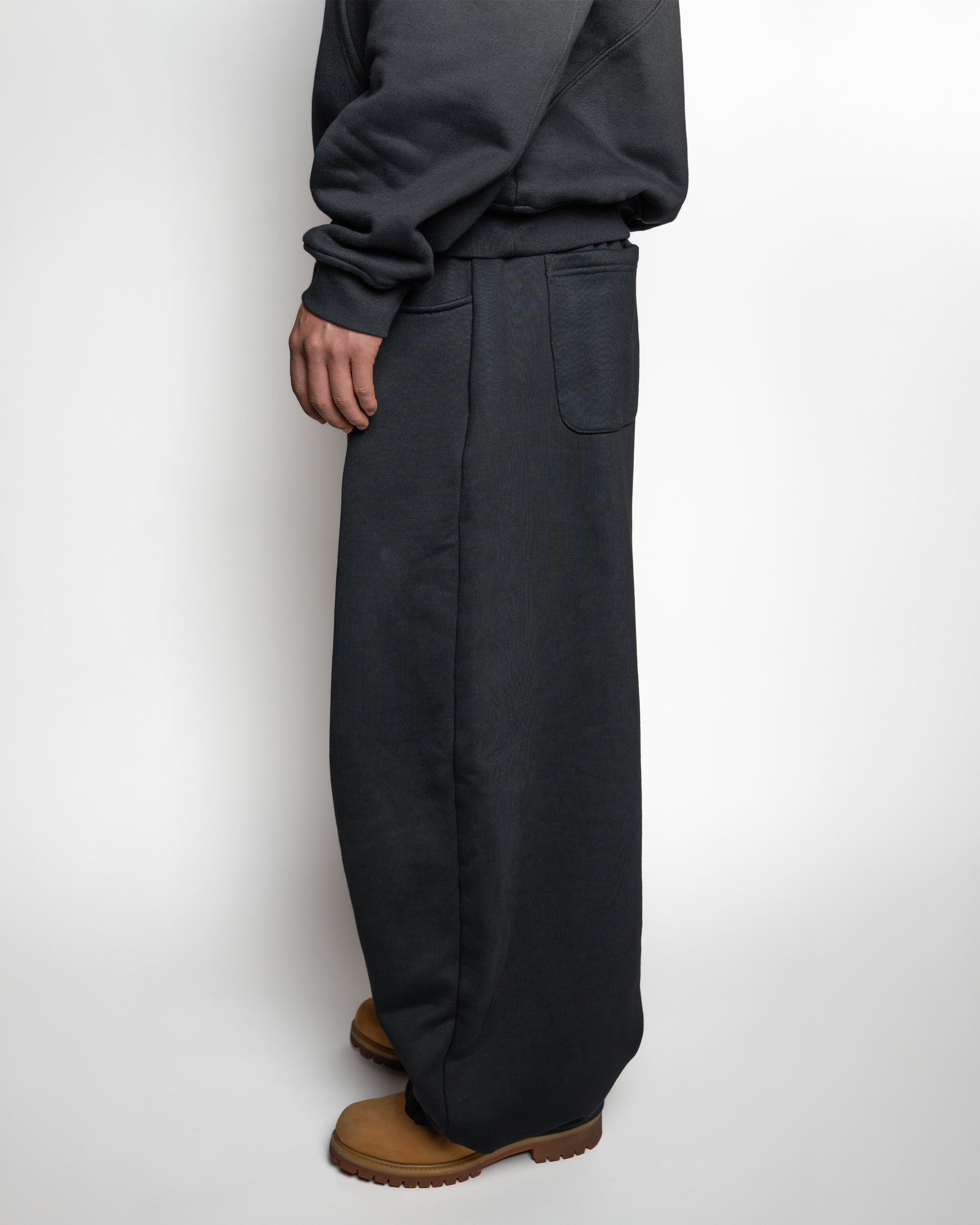 BLACK BAGGY SWEATPANTS