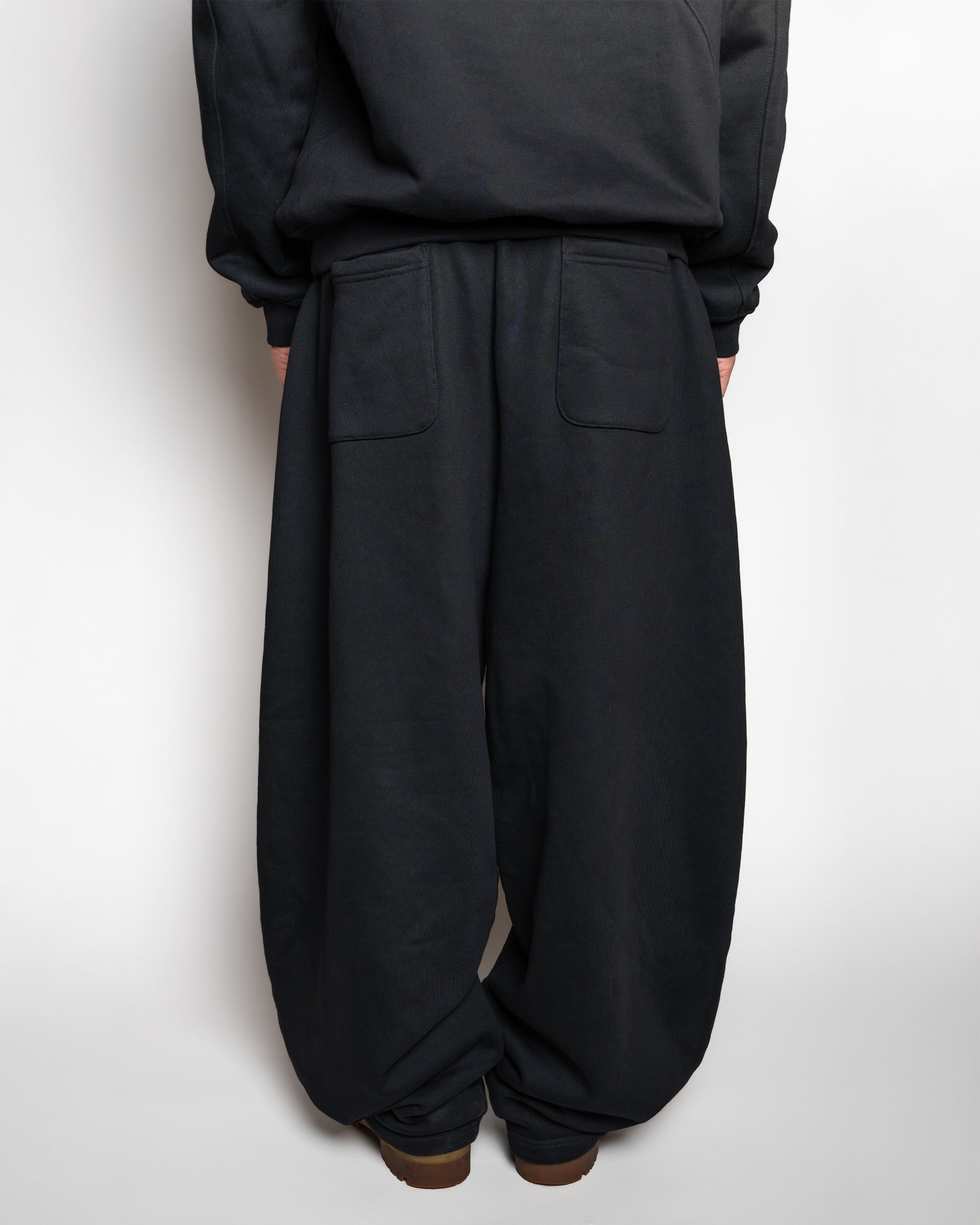 BLACK BAGGY SWEATPANTS