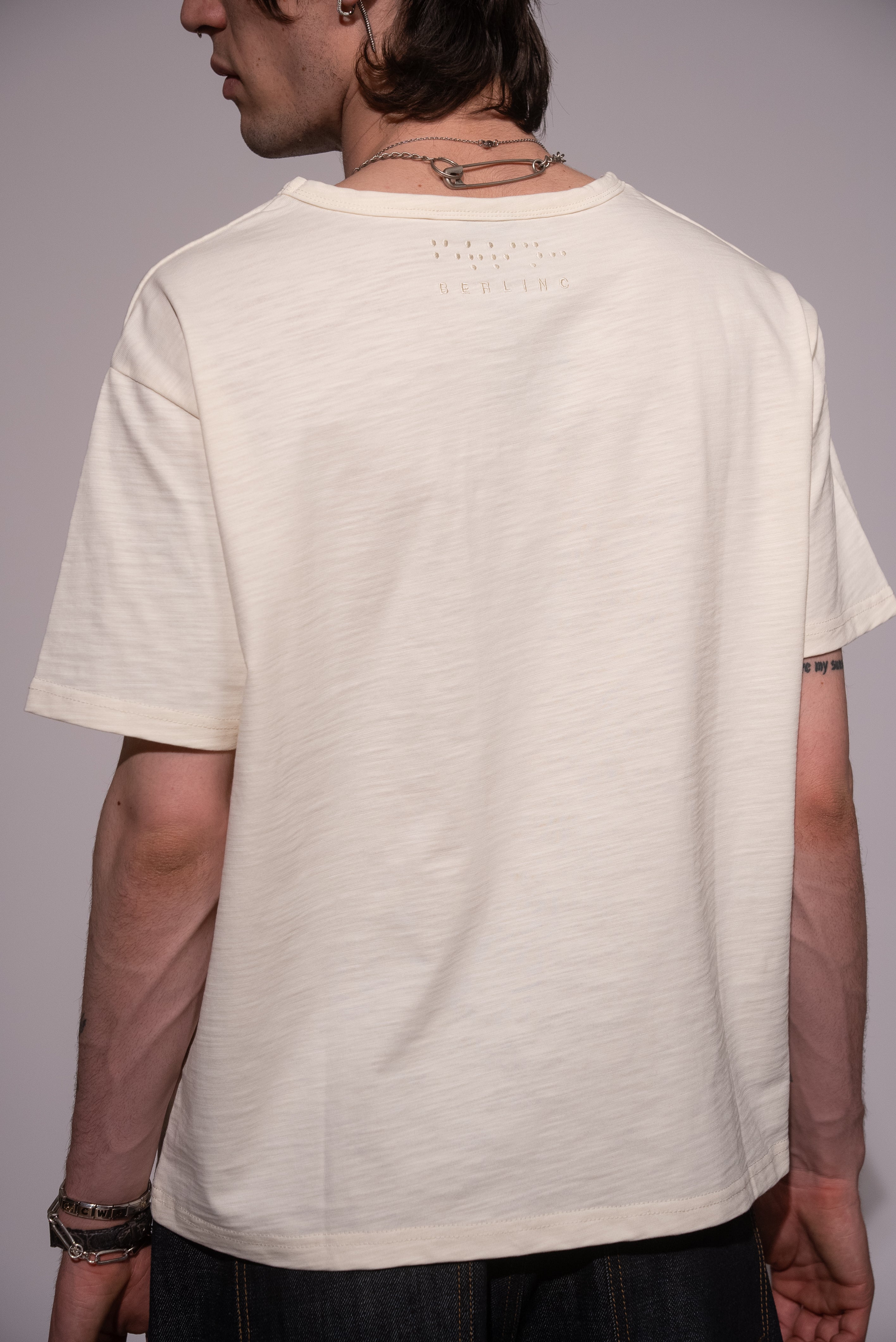 IVORY SLUB TSHIRT