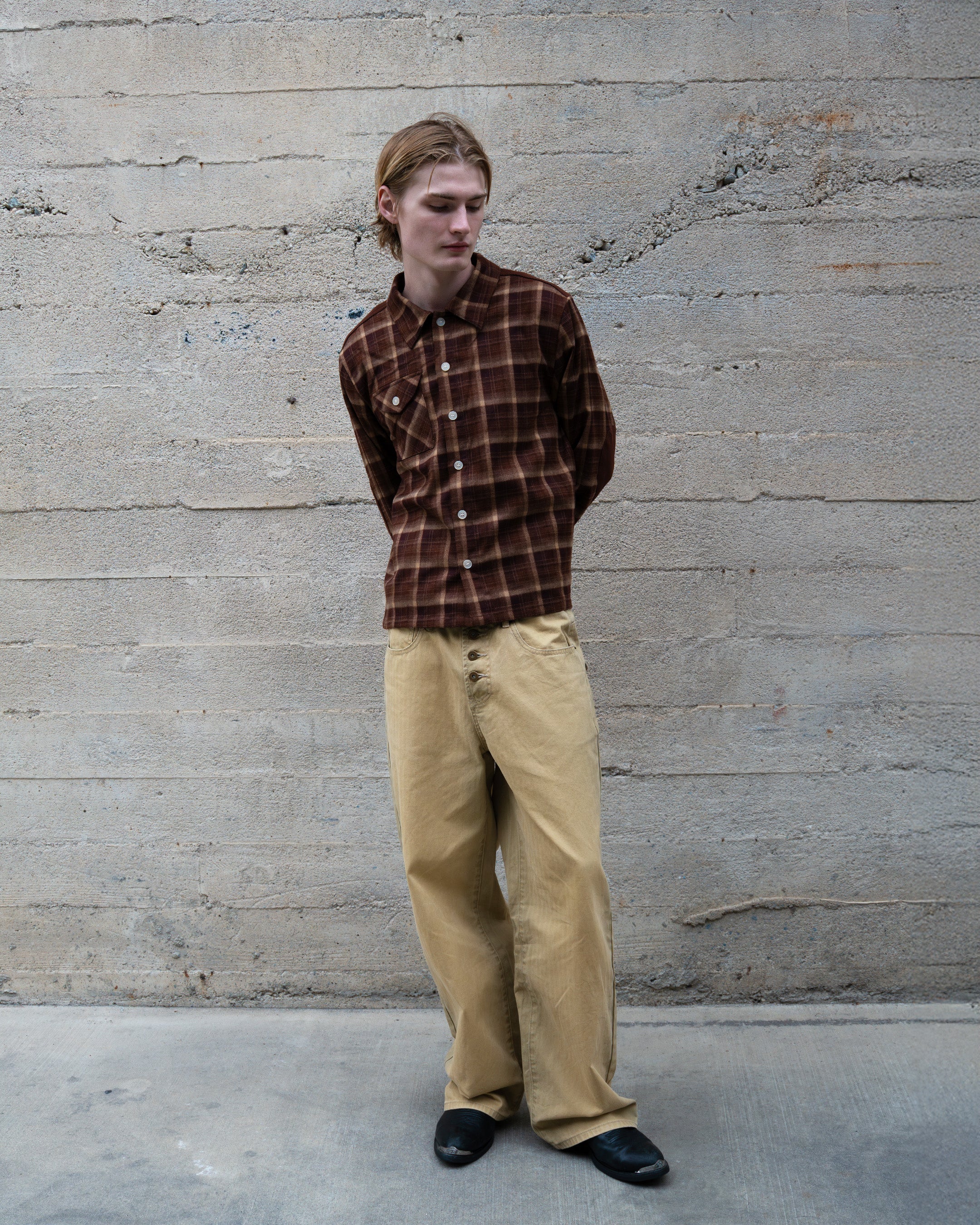PATCH PLAID FLANNEL