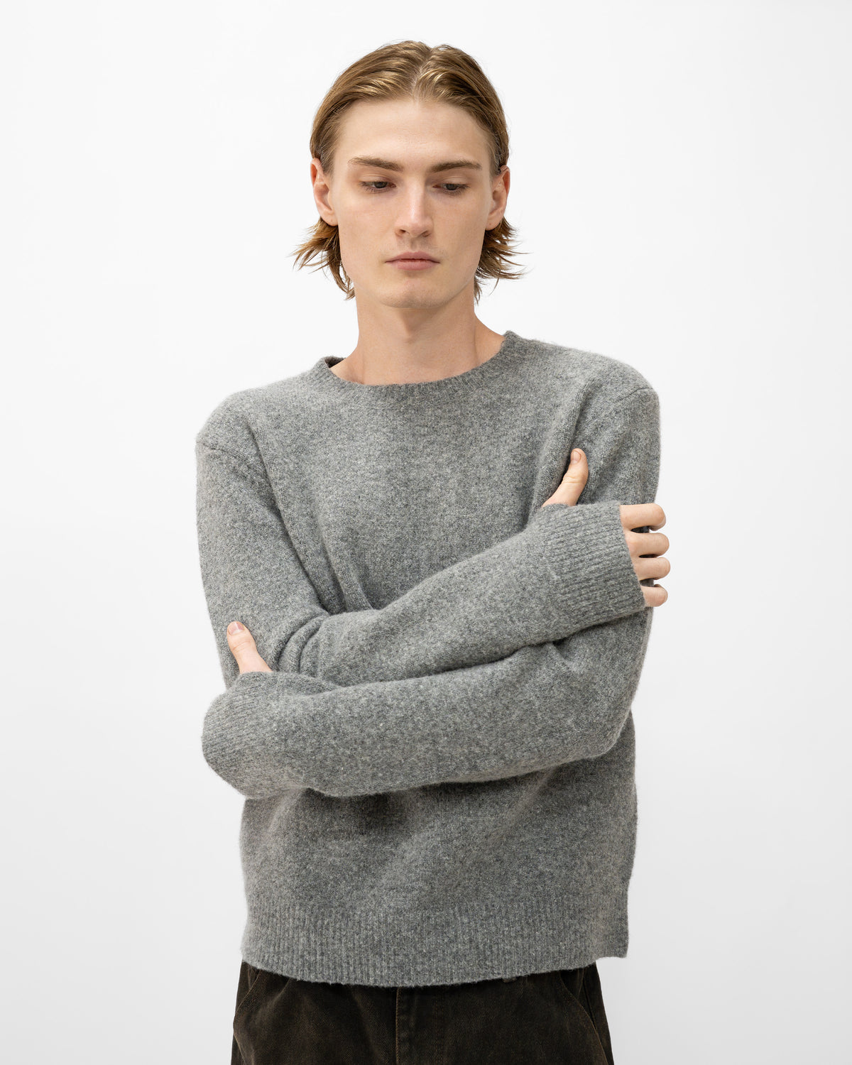 GRAY WOOL SWEATER