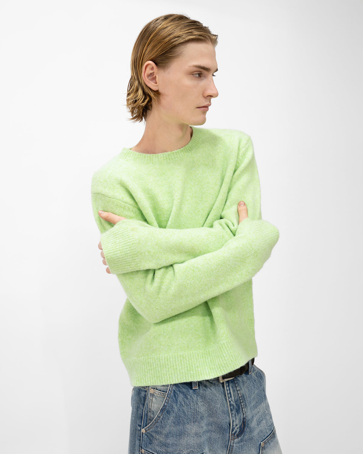 GREEN WOOL SWEATER