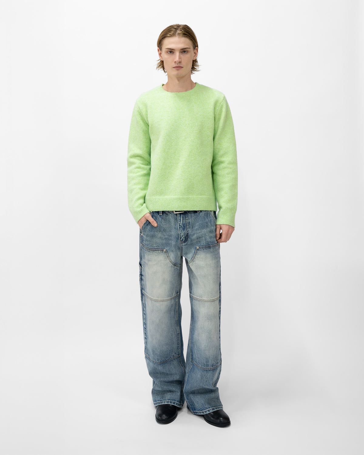 GREEN WOOL SWEATER