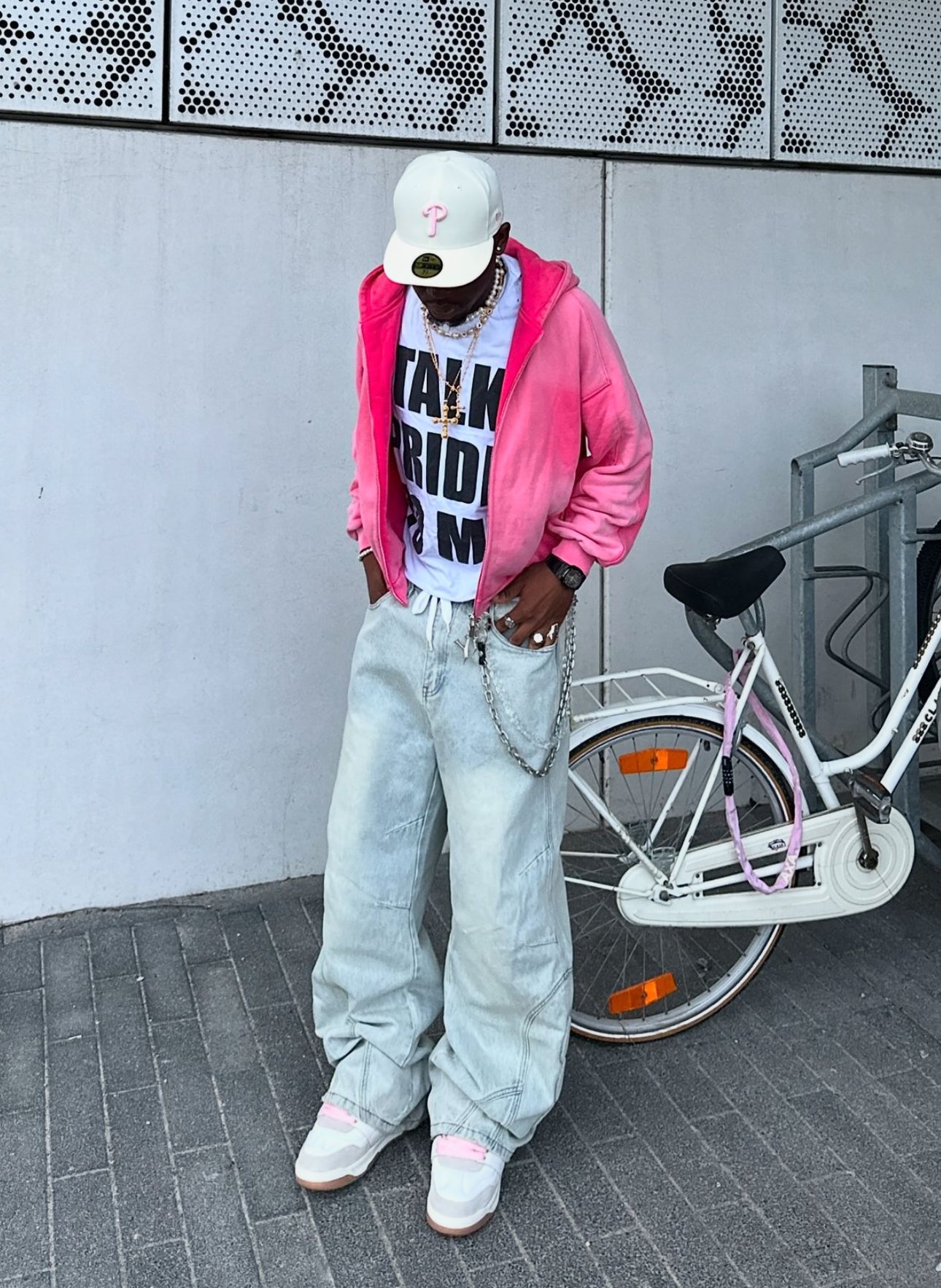 SUNFADED PINK ZIP UP HOODIE