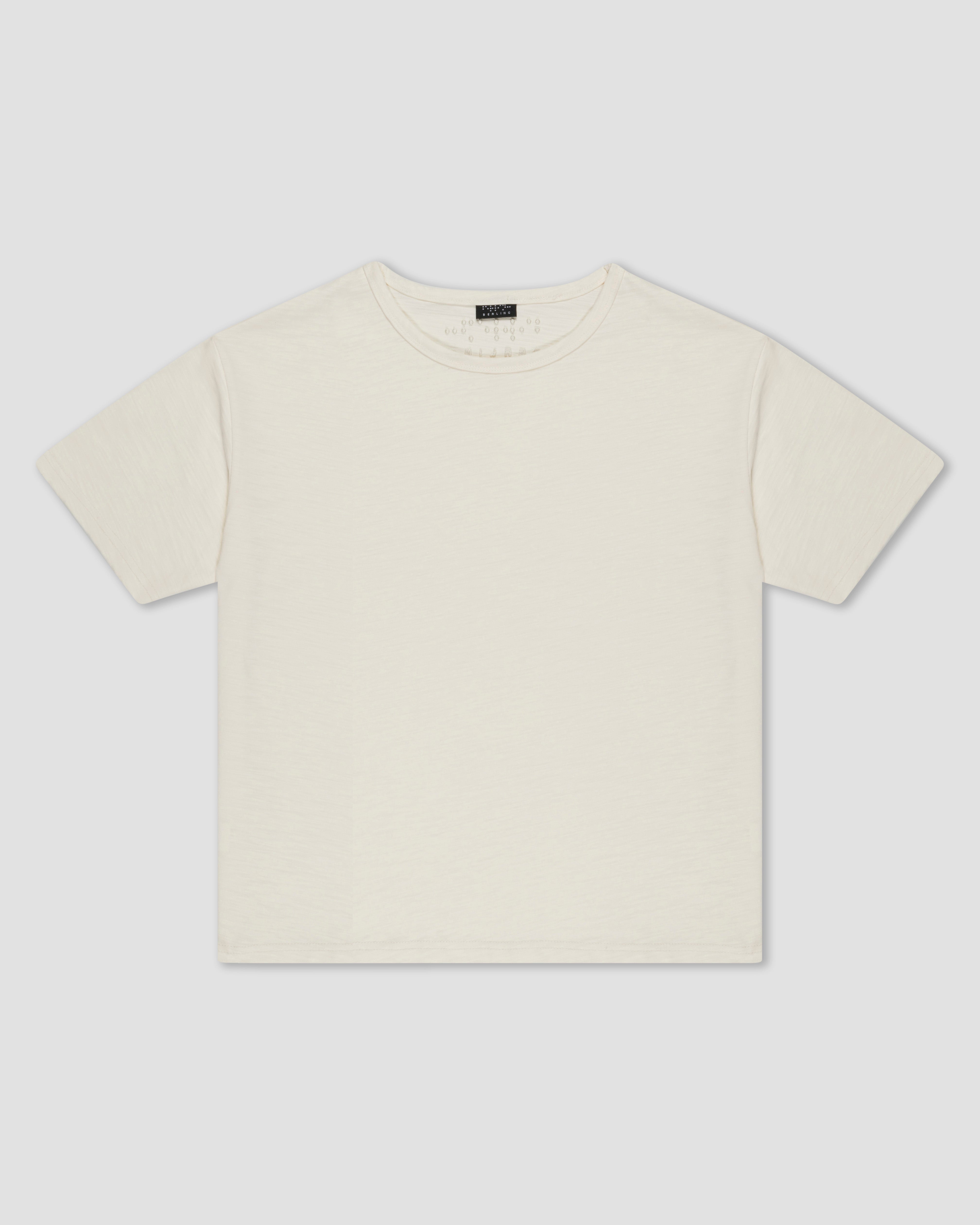IVORY SLUB TSHIRT