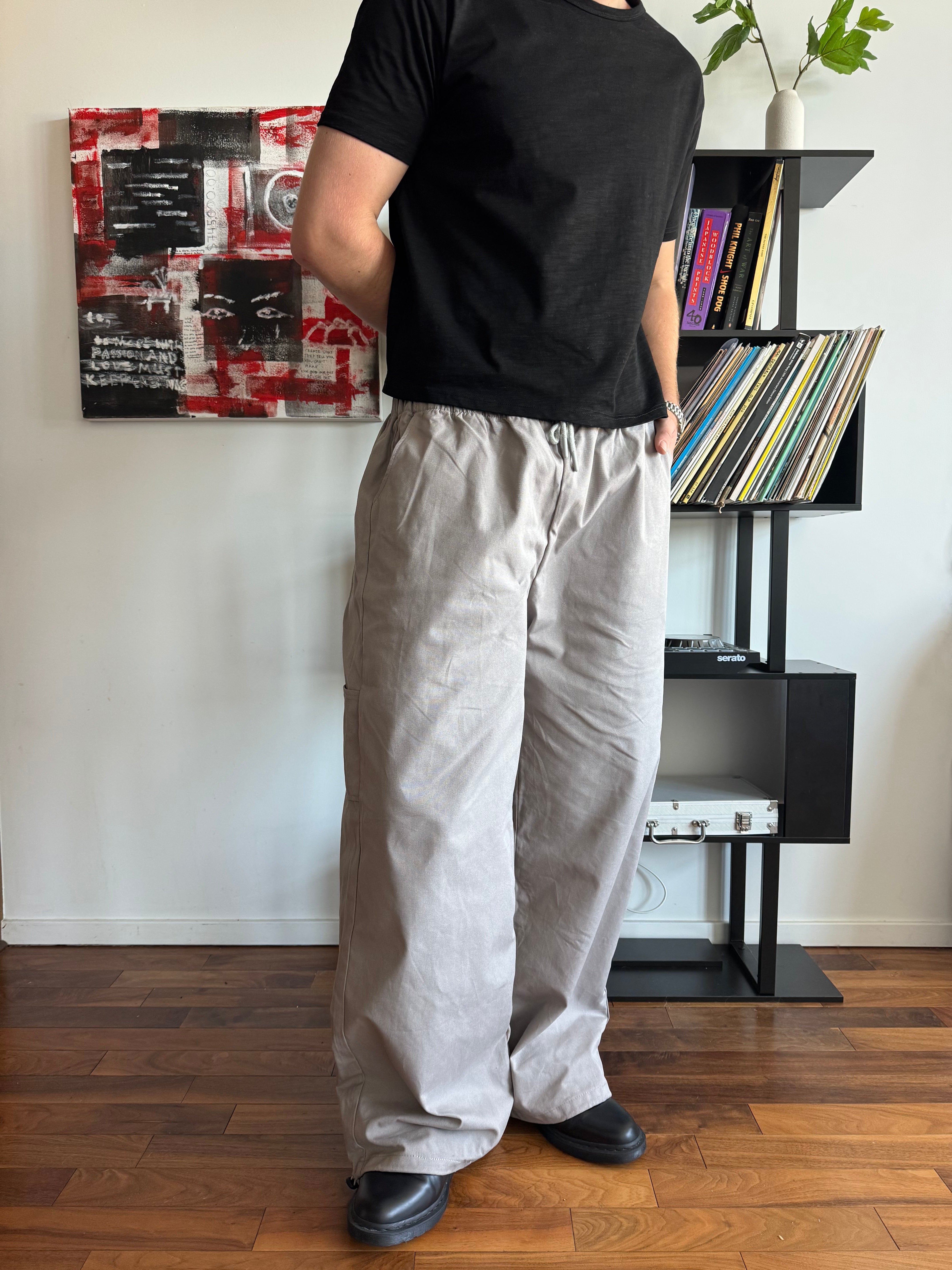 Gray Canvas Pants