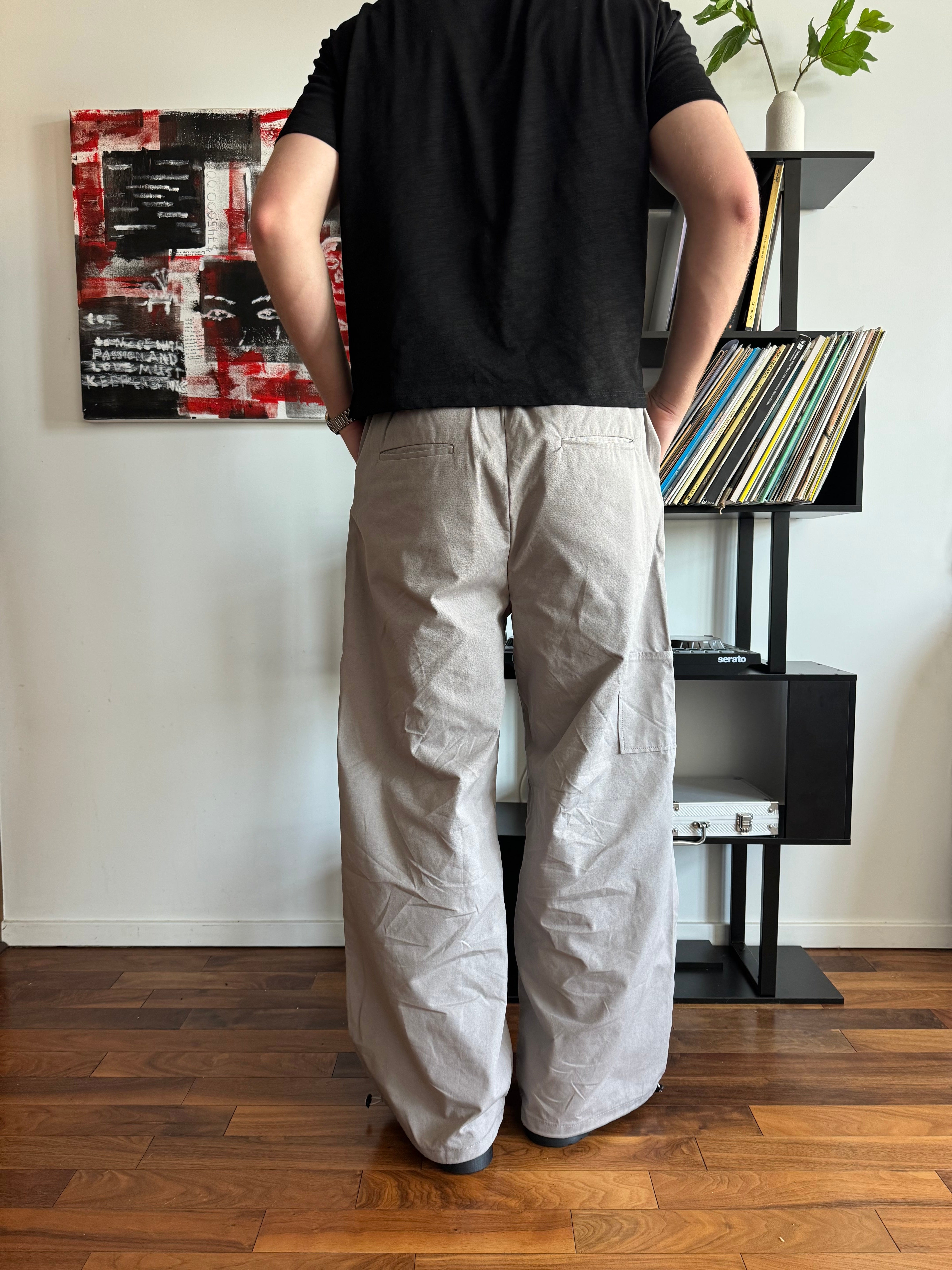 Gray Canvas Pants