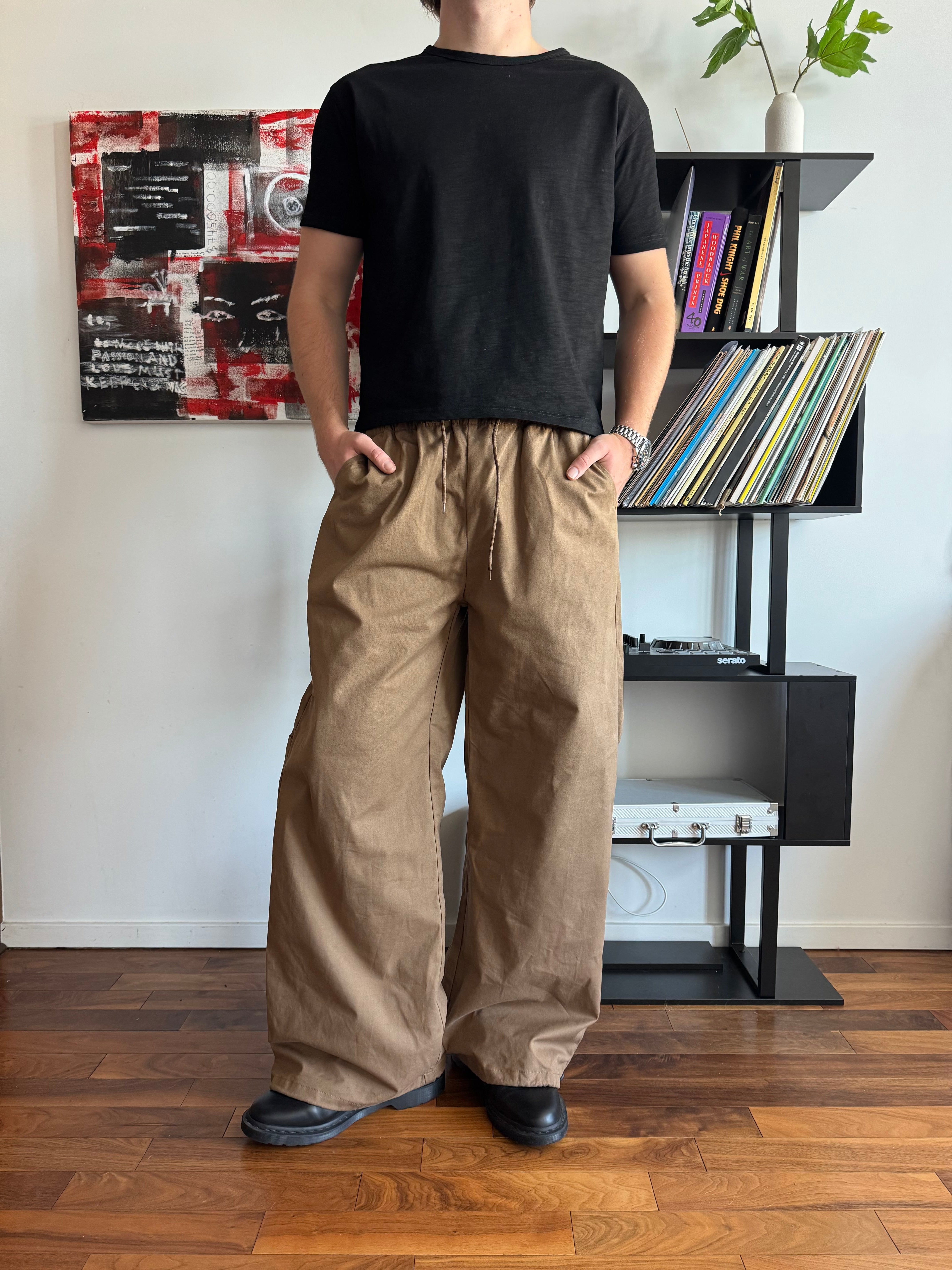 Brown Canvas Pants