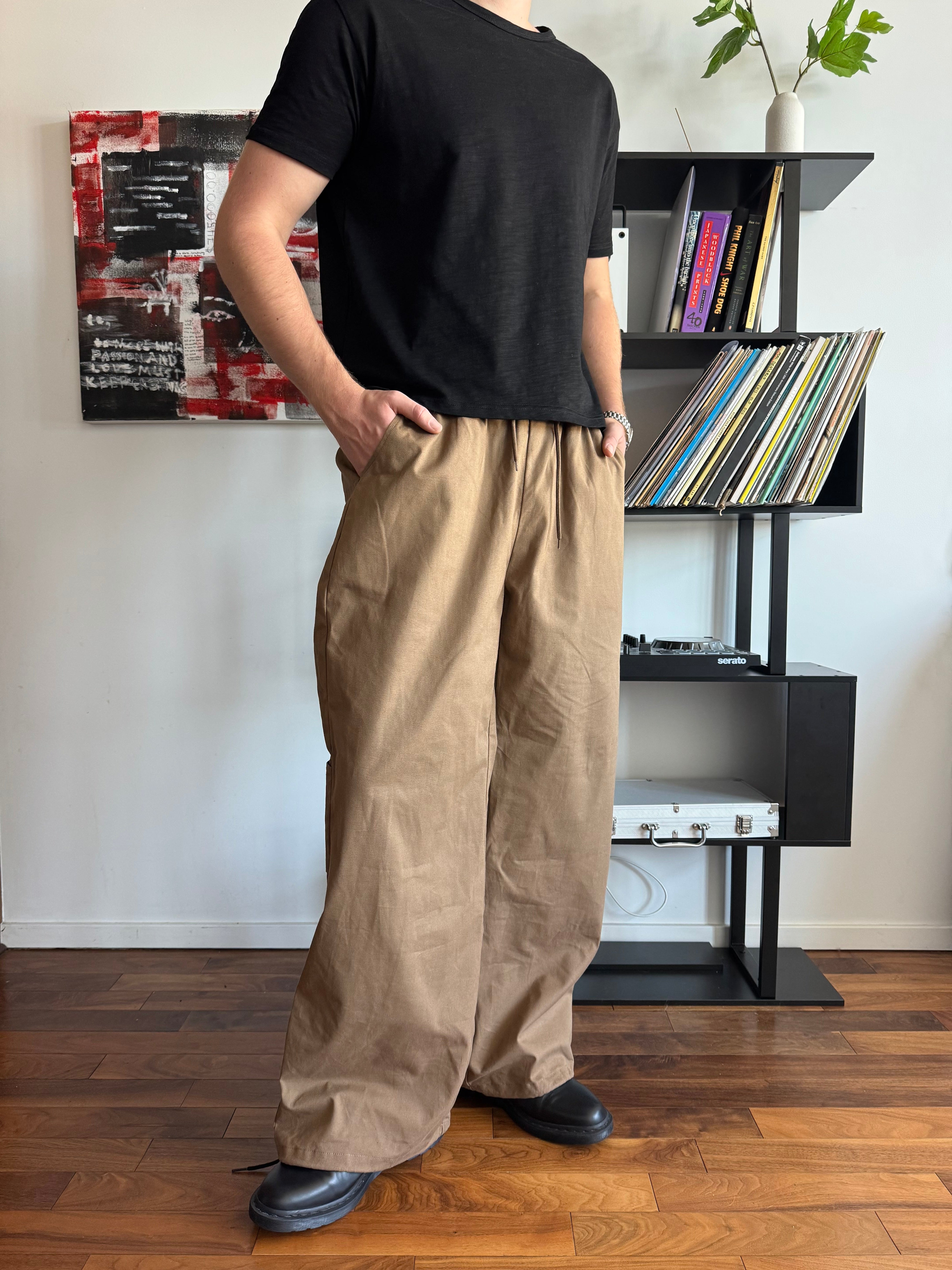 Brown Canvas Pants
