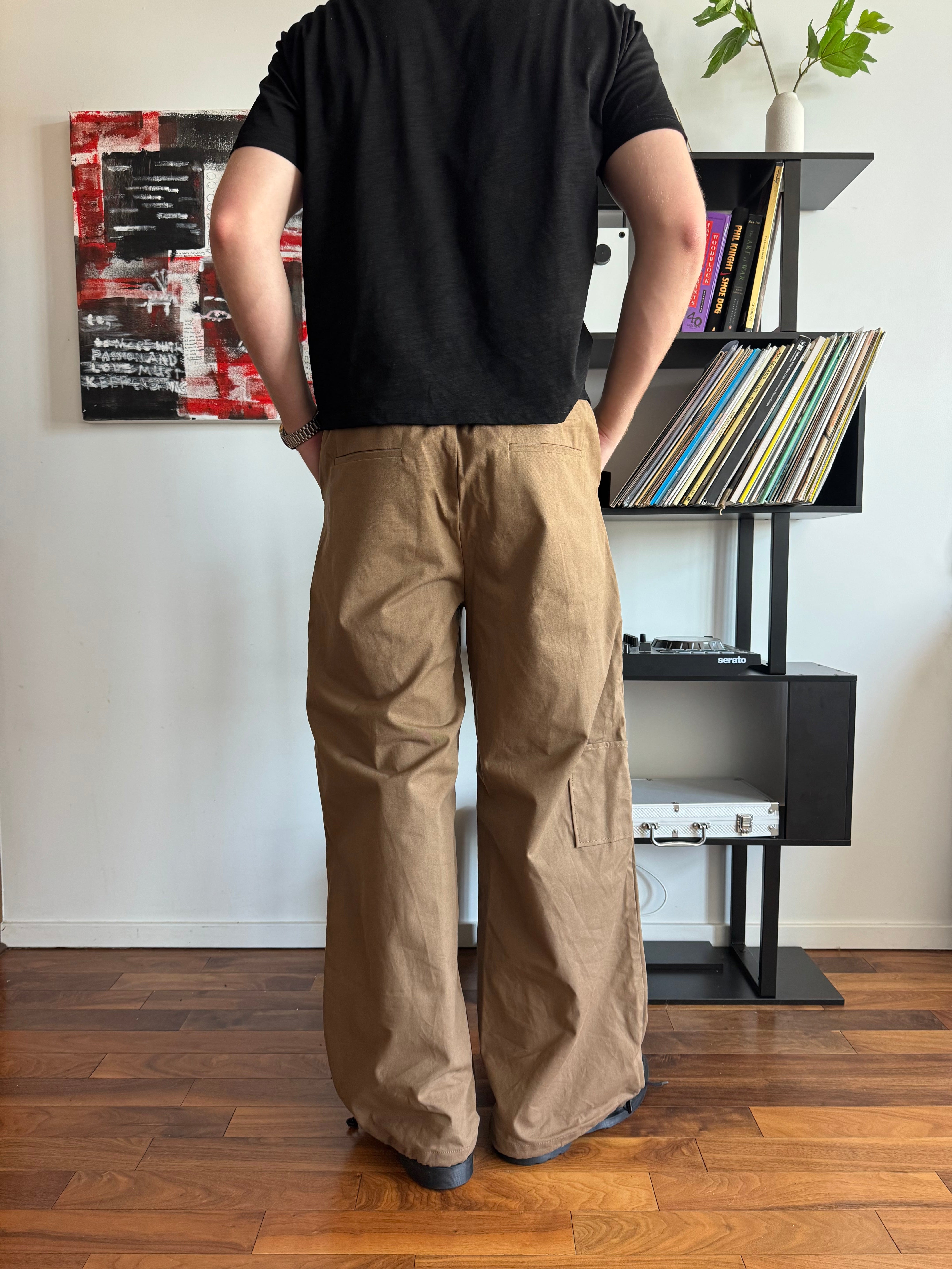 Brown Canvas Pants