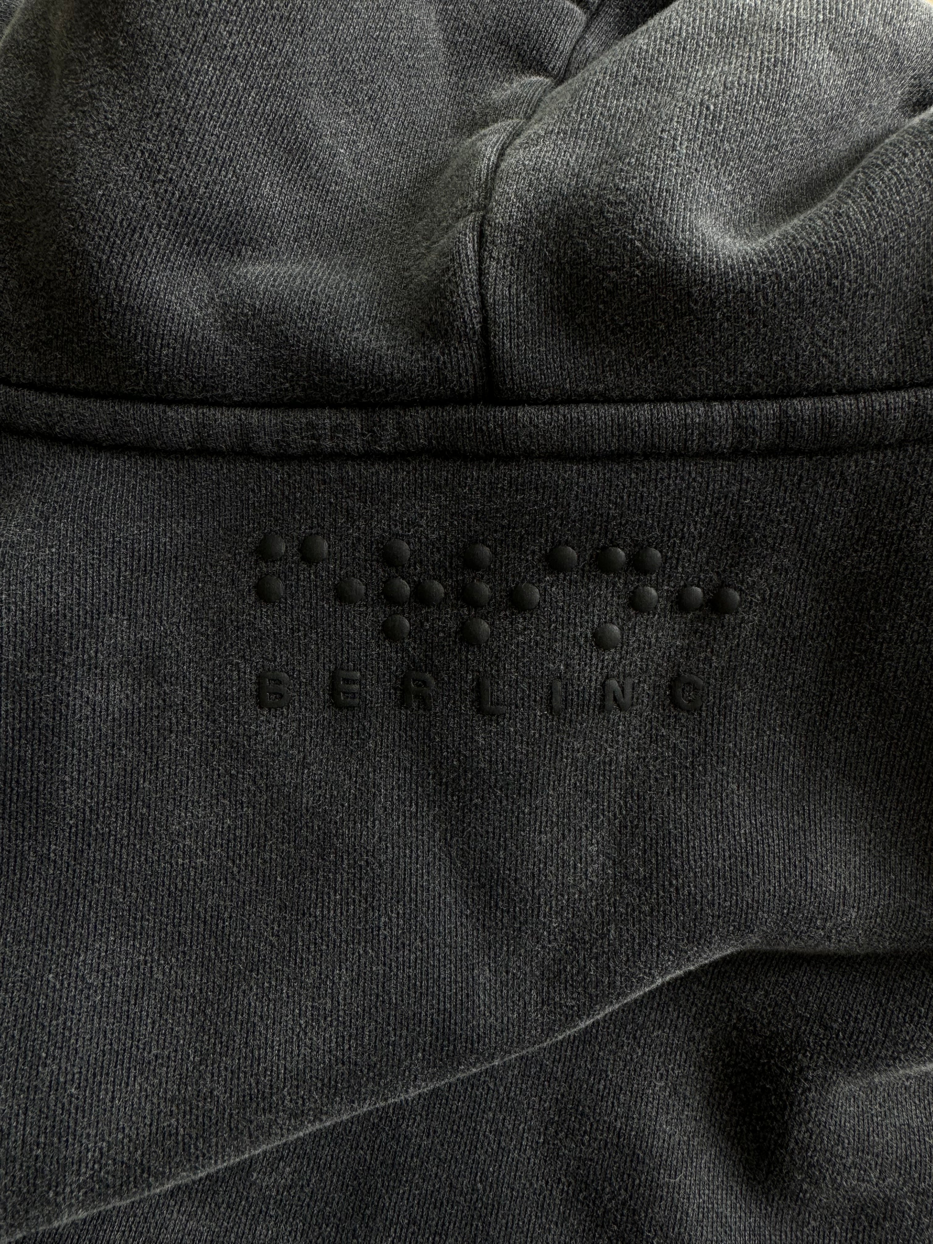 SUNFADED BLACK ZIP UP HOODIE