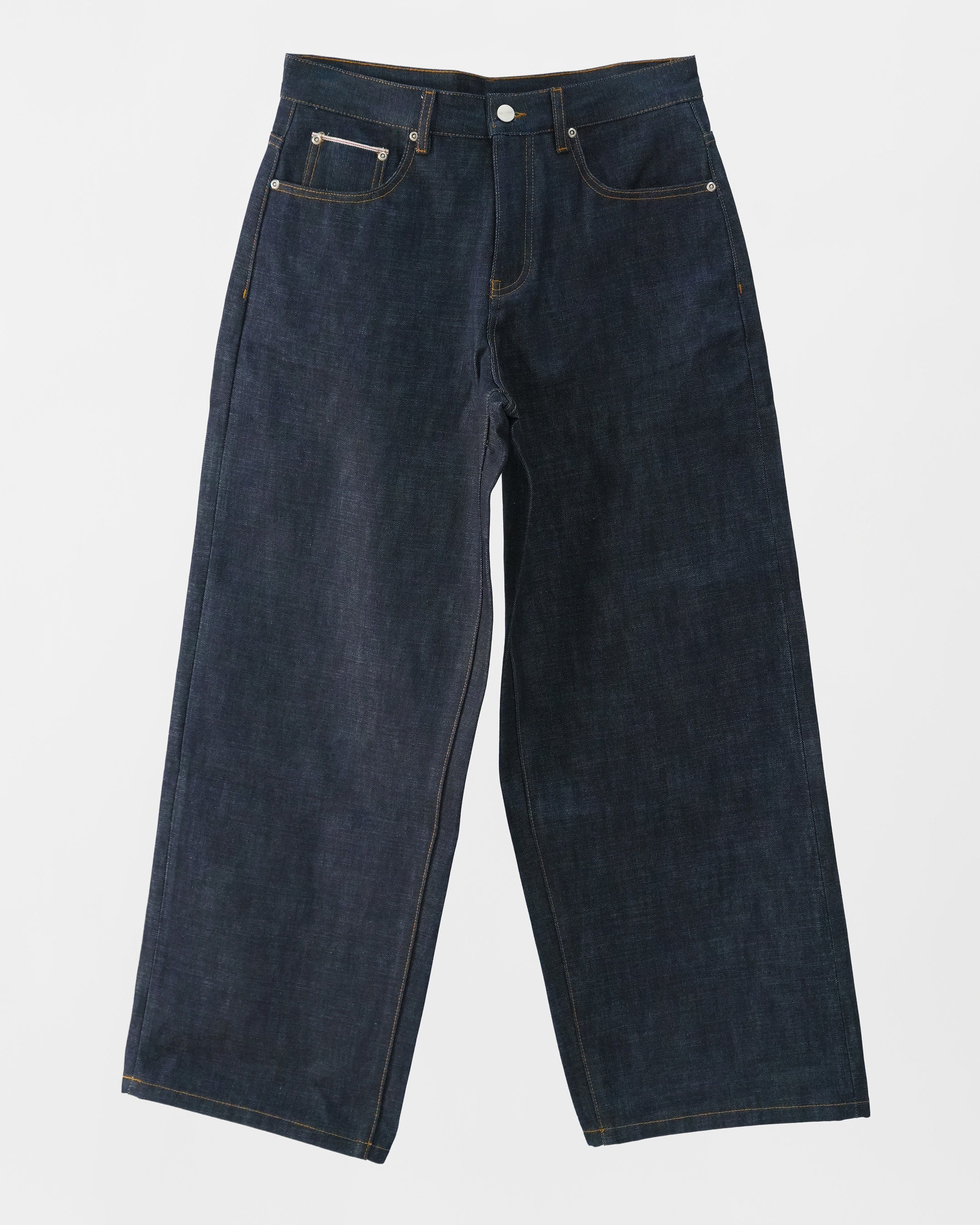 RAW INDIGO JAPANESE SELVEDGE BAGGY JEANS