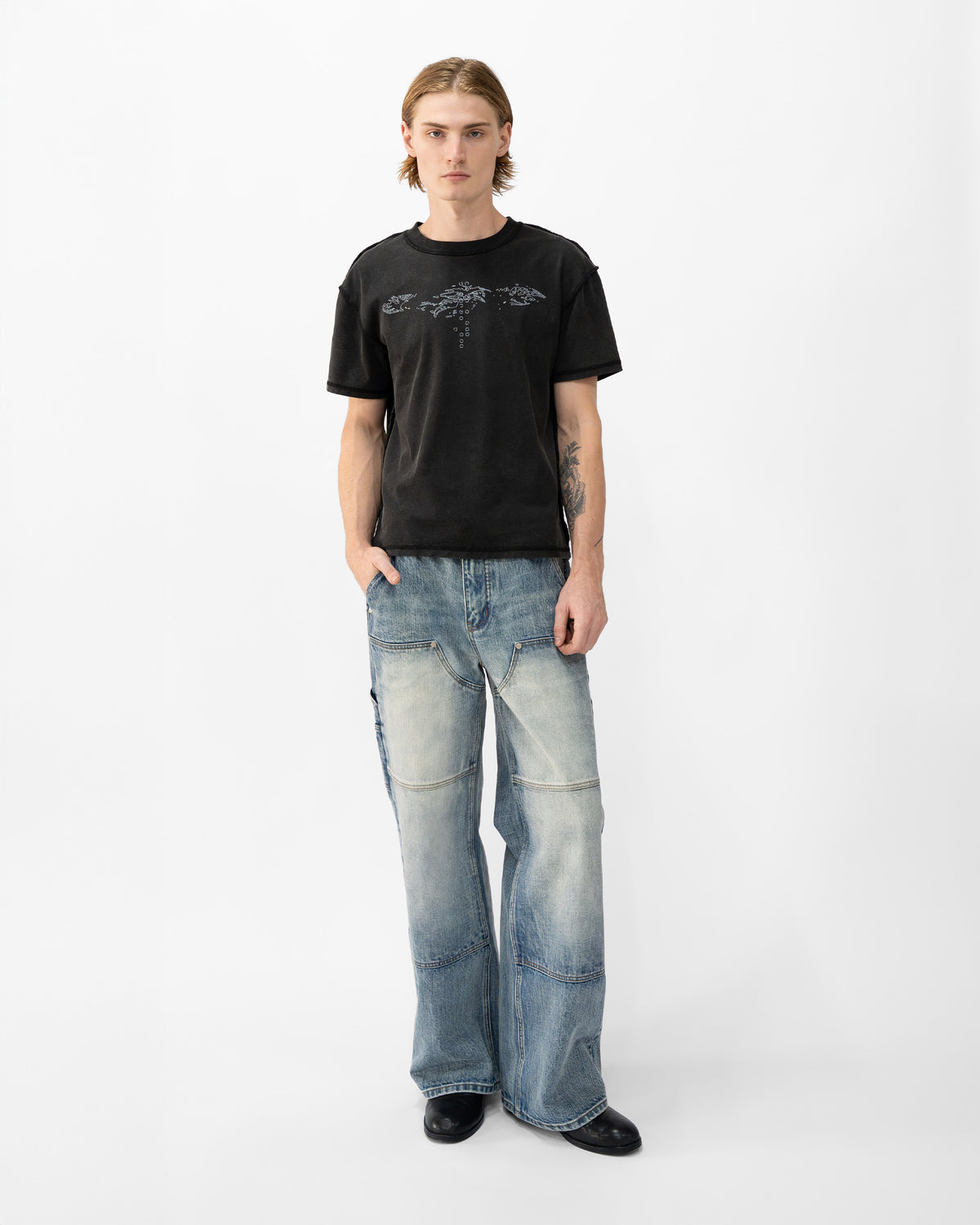 LIGHTWASH DOUBLE KNEES JAPANESE SELVEDGE DENIM