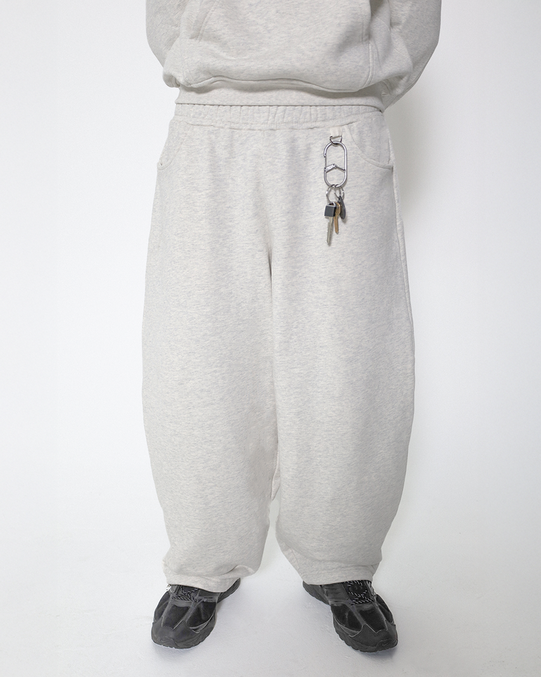 heather gray baggy sweatpants