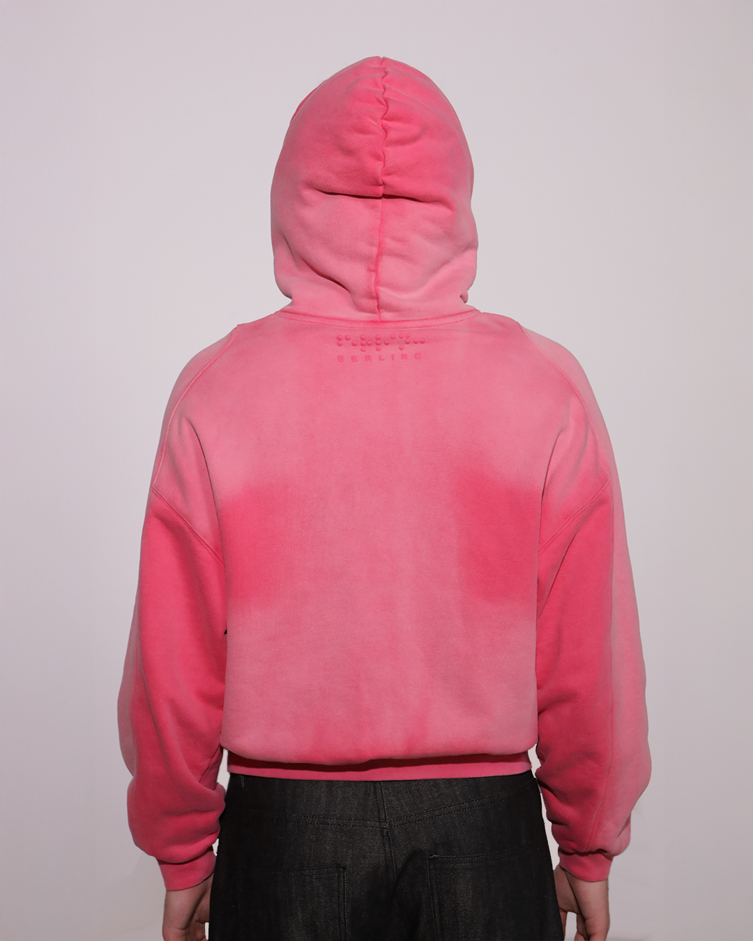 SUNFADED PINK ZIP UP HOODIE