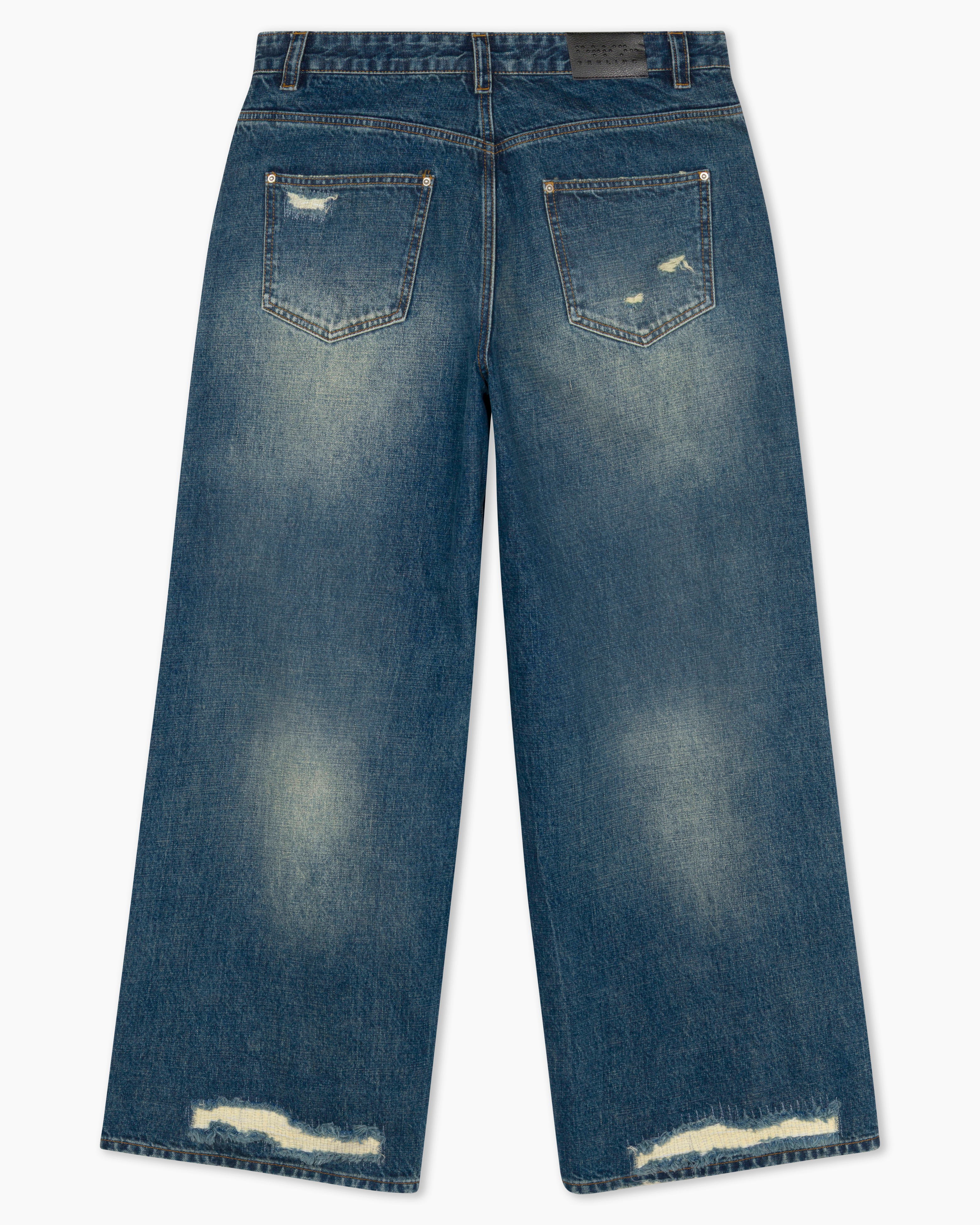 sashiko japanese selvedge baggy jeans
