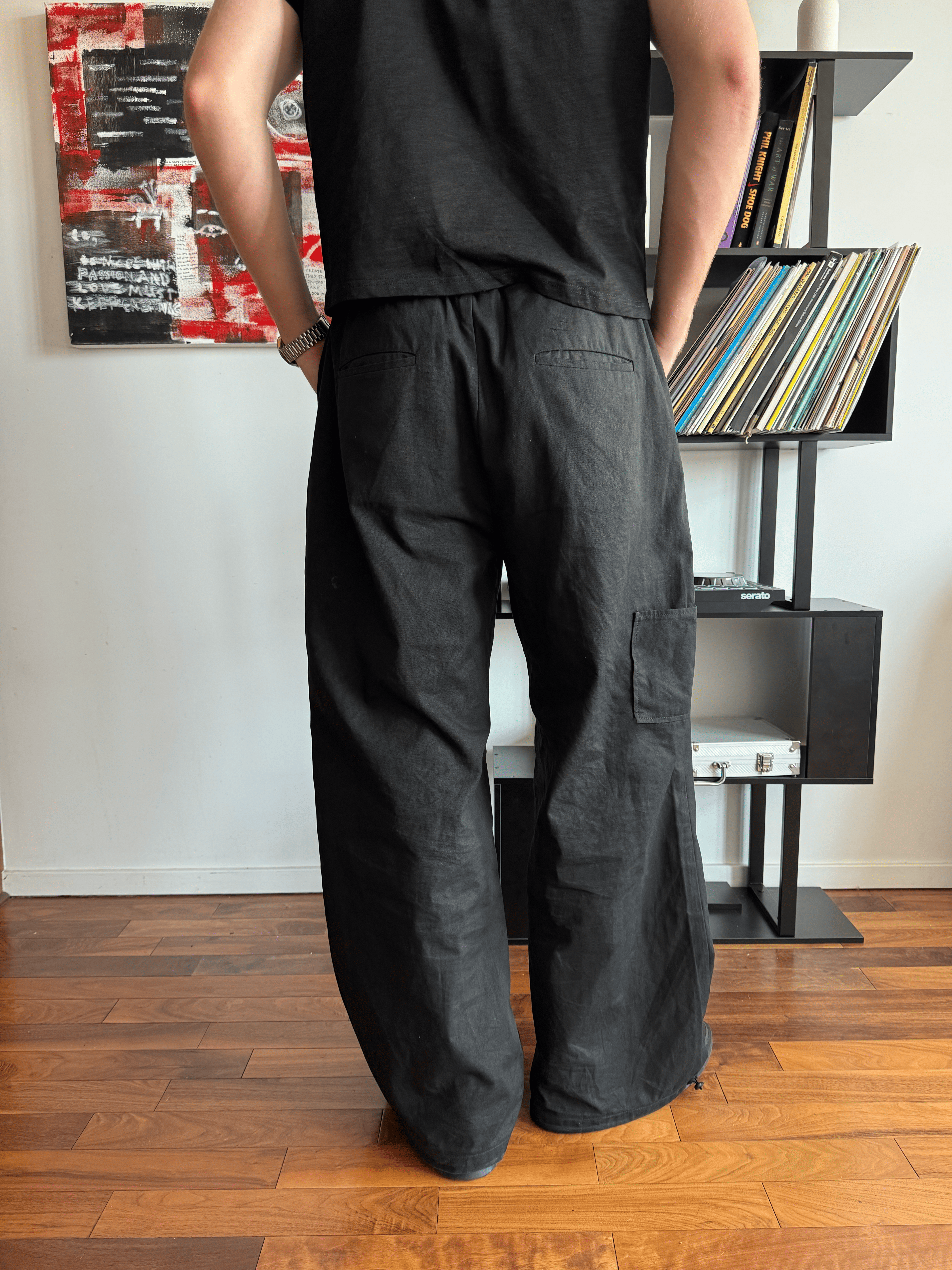 Black Canvas Pants