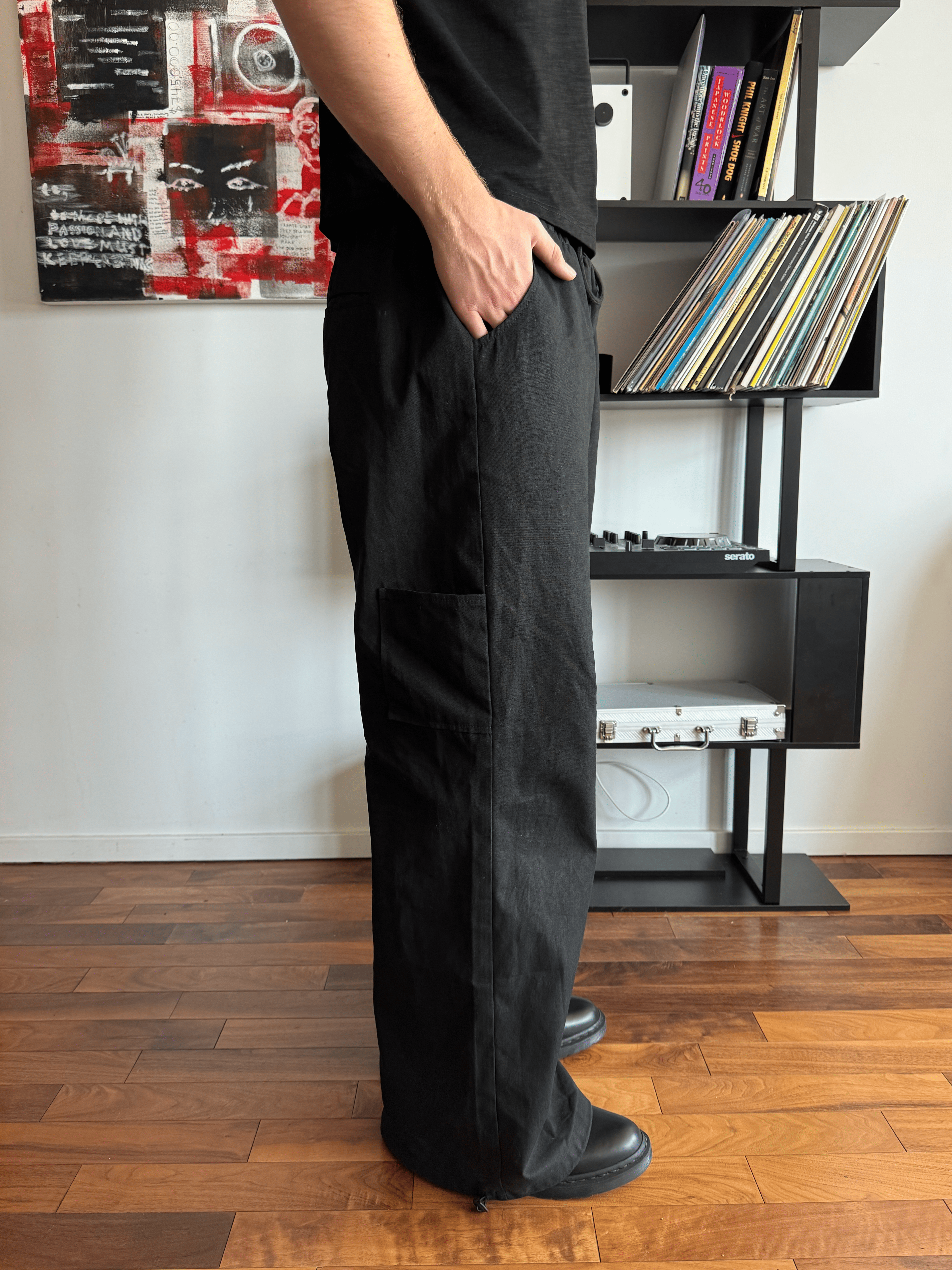 Black Canvas Pants