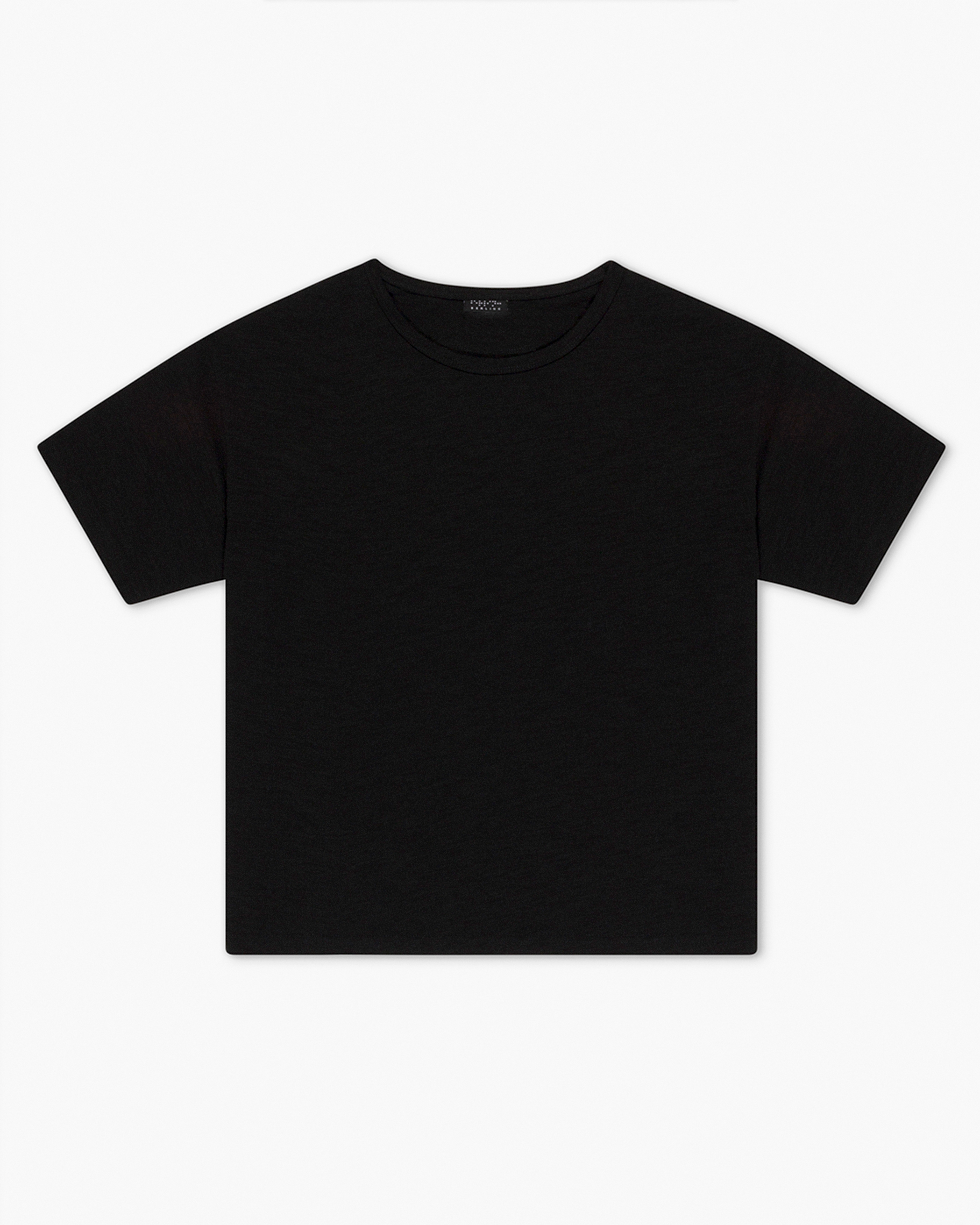 BLACK SLUB TSHIRT