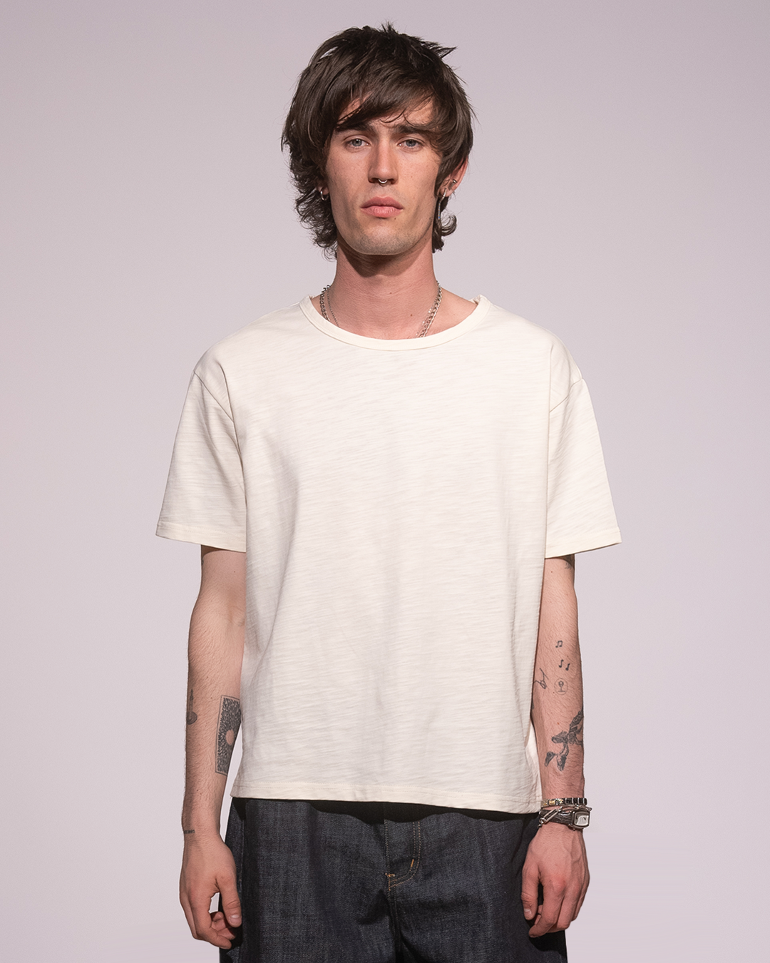 IVORY SLUB TSHIRT
