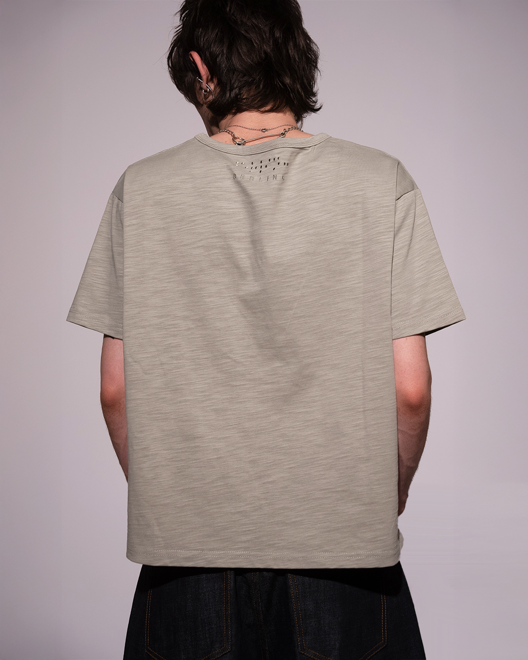 OLIVE SLUB TSHIRT