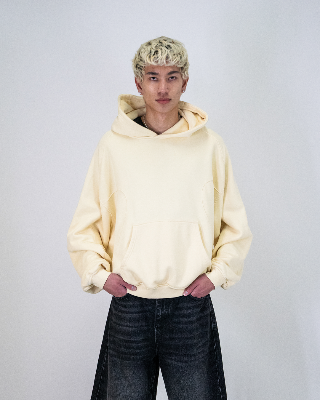 soft cream beige hoodie