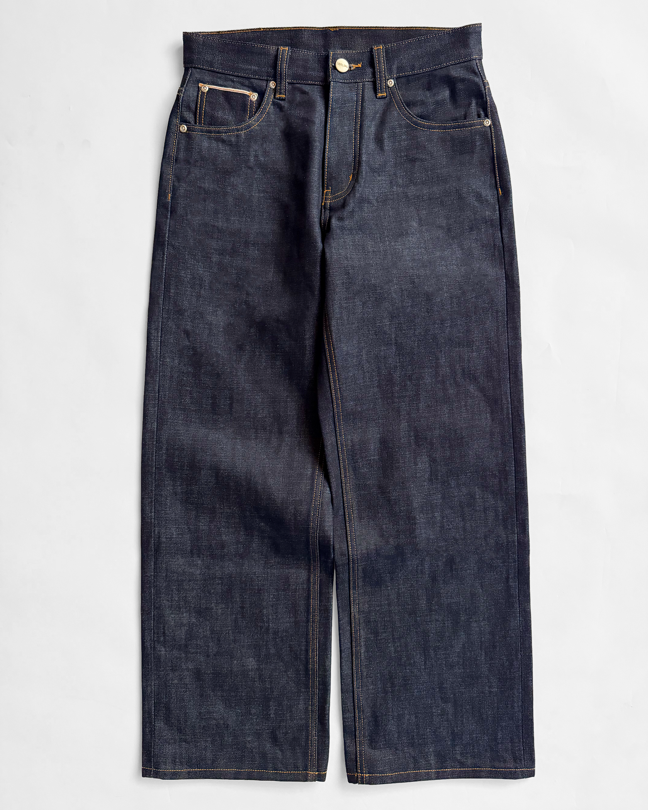 UNIFORM CUT INDIGO JAPANESE RELAXED SELVEDGE JEANS