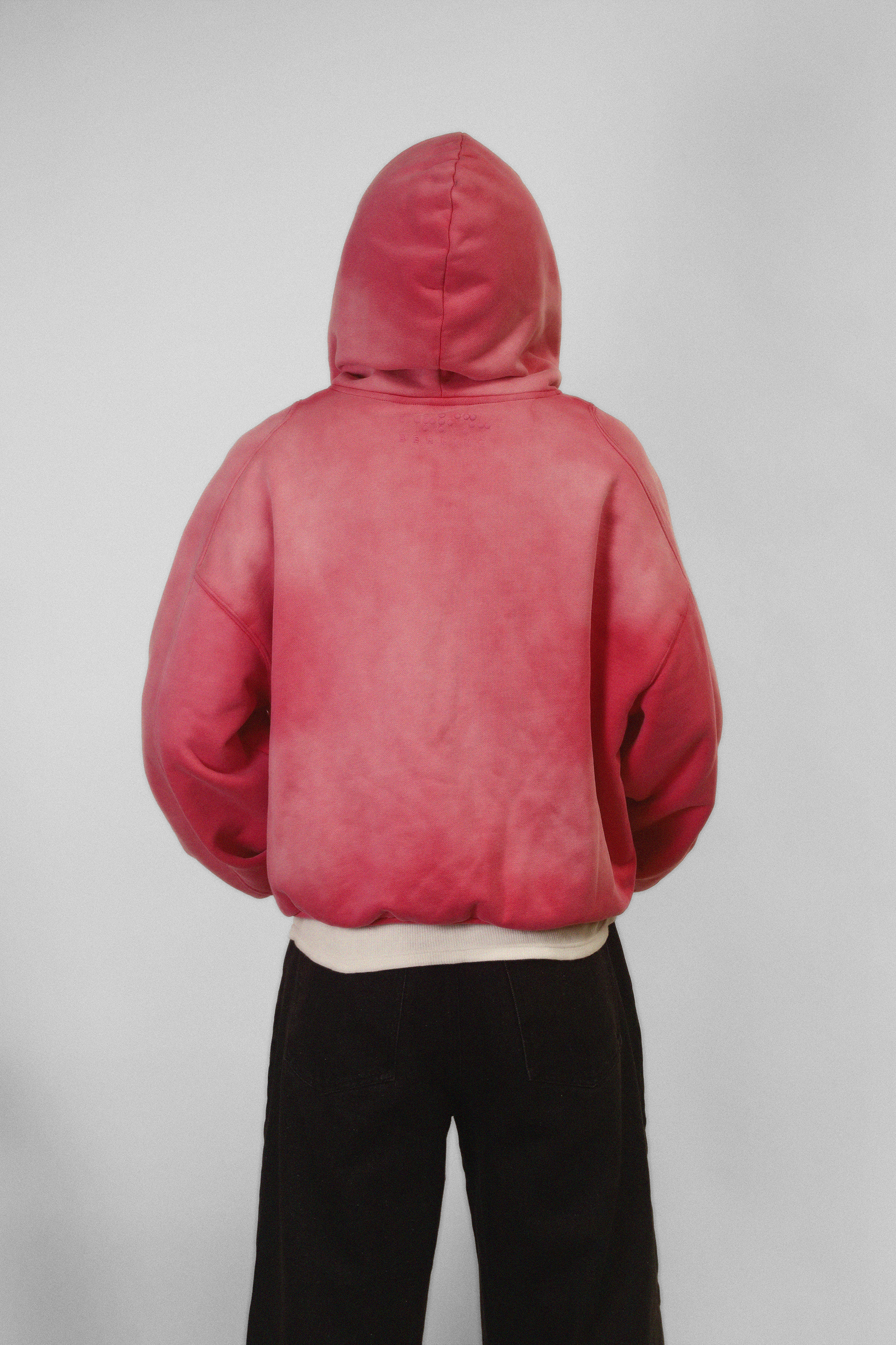 SUNFADED PINK ZIP UP HOODIE