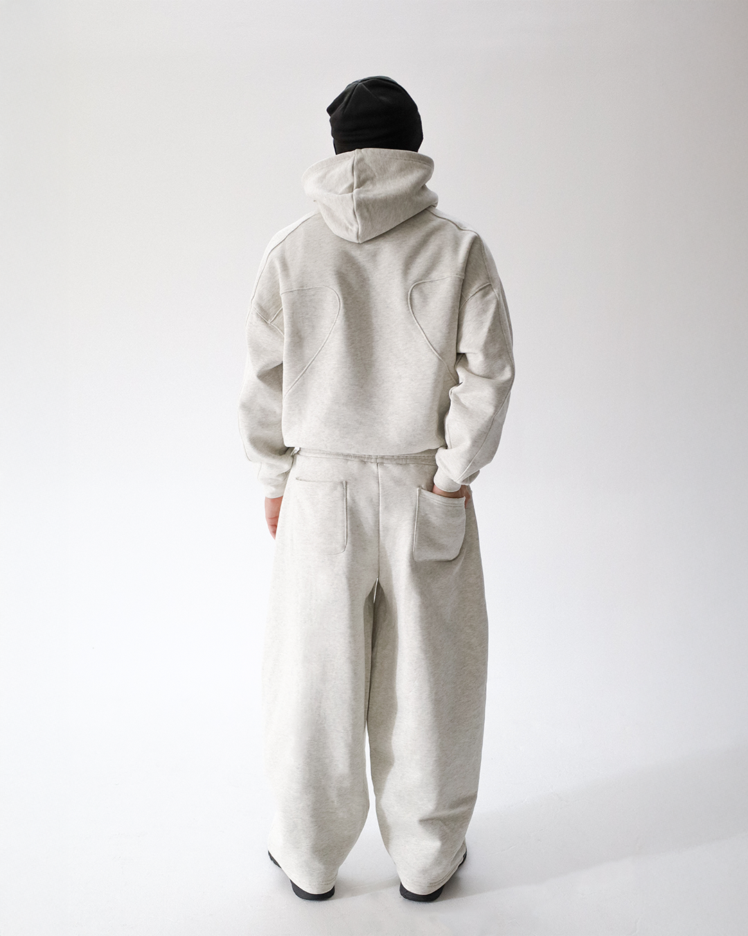 heather gray baggy sweatpants
