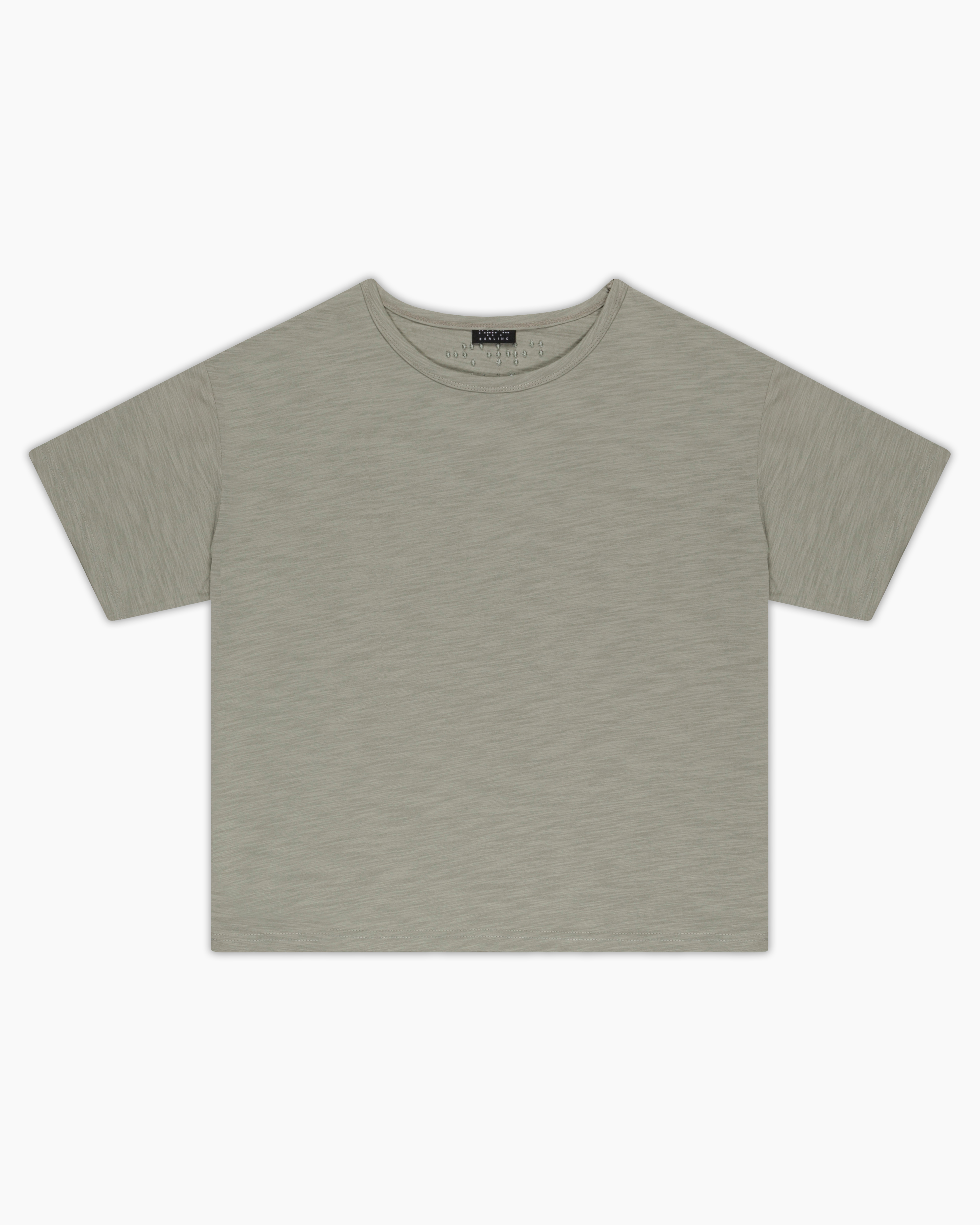 OLIVE SLUB TSHIRT