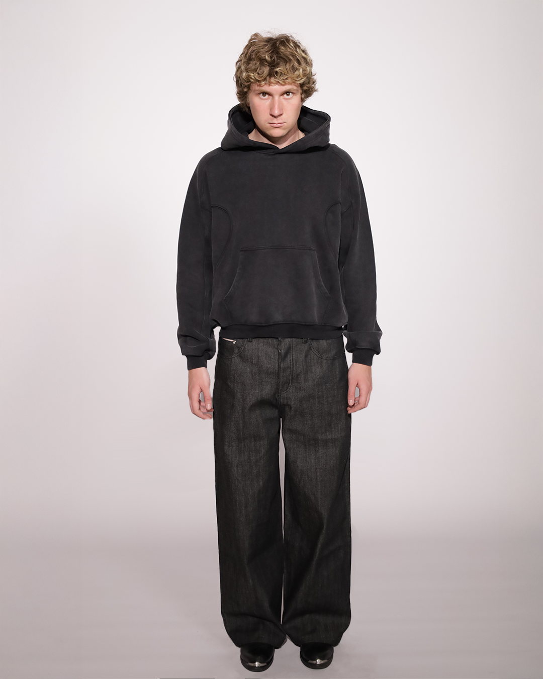 Essential Monochrome Washed Hoodie