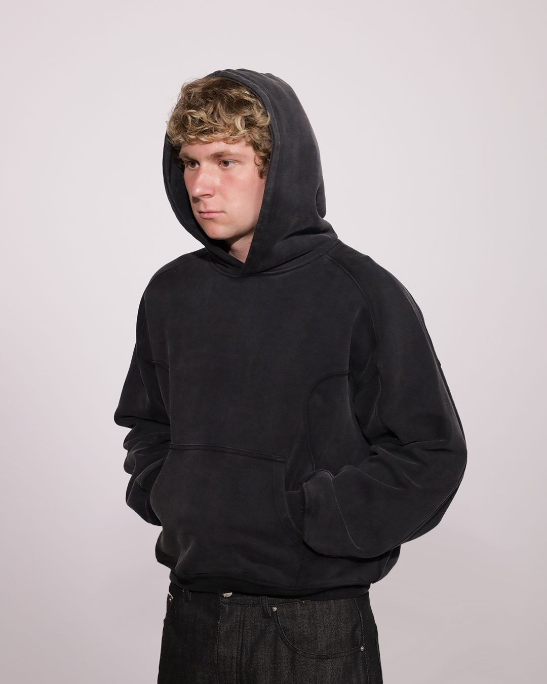 Essential Monochrome Washed Hoodie