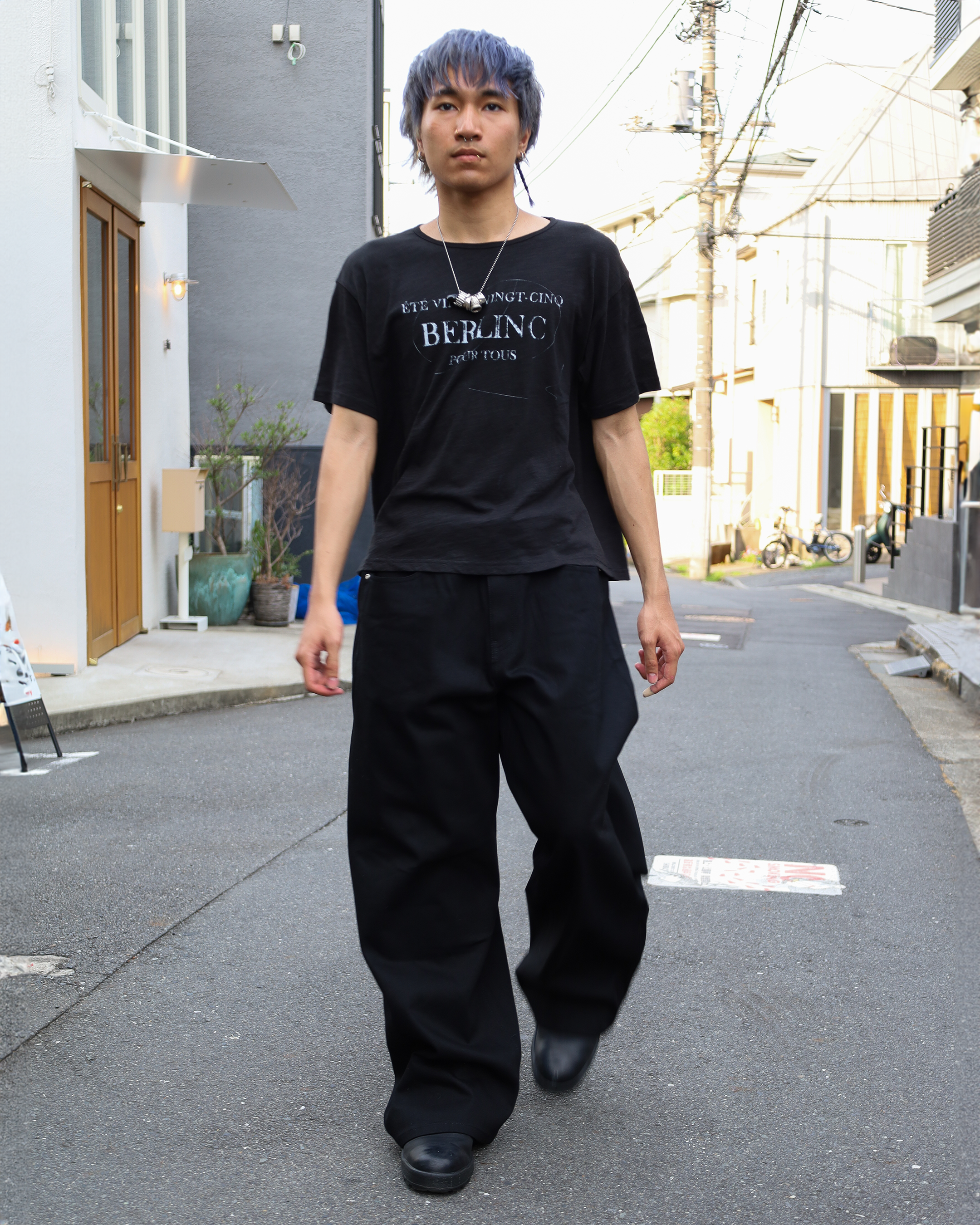 JAPANESE SELVEDGE MATTE BLACK BAGGY JEANS