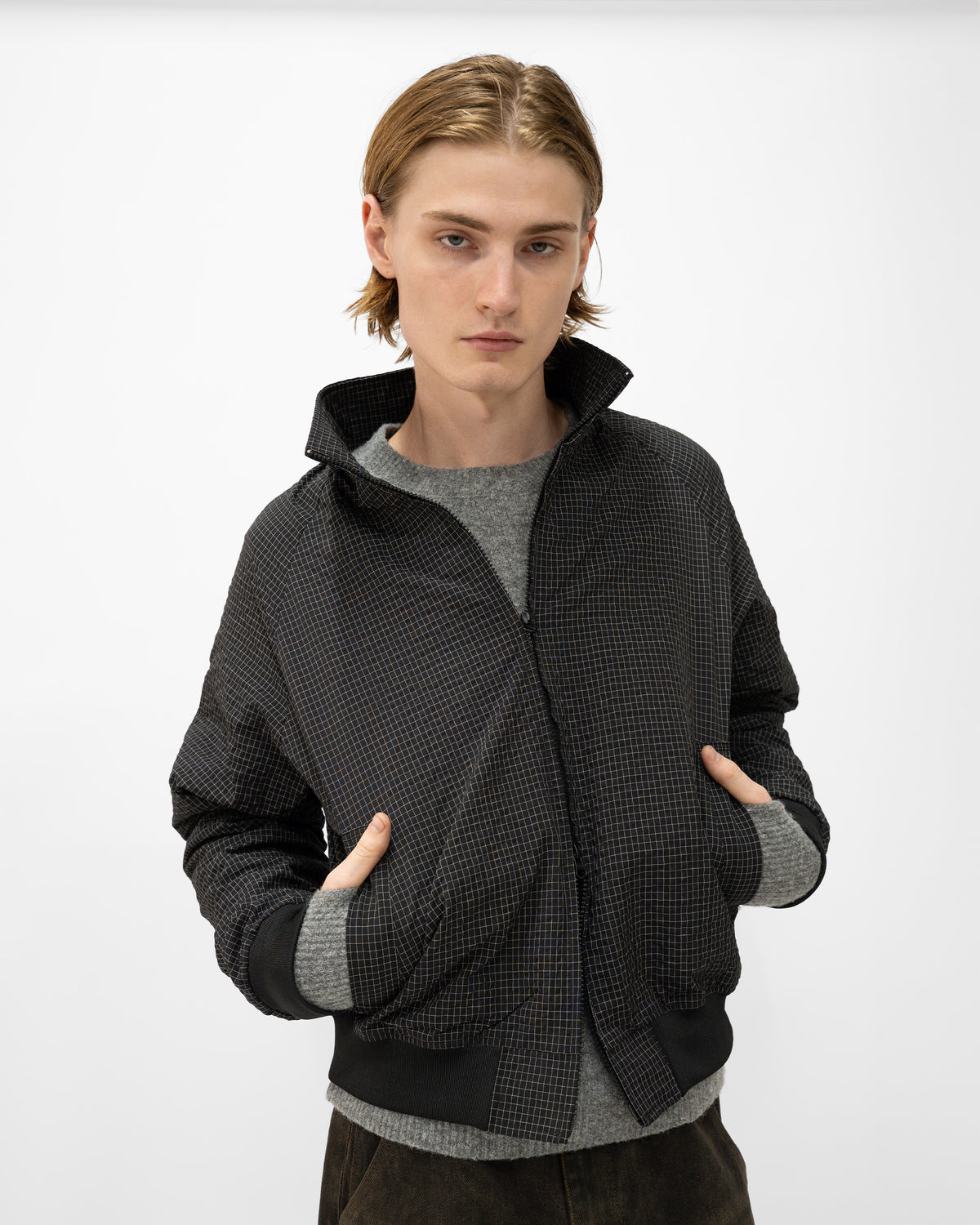 BLACK GRID JACKET