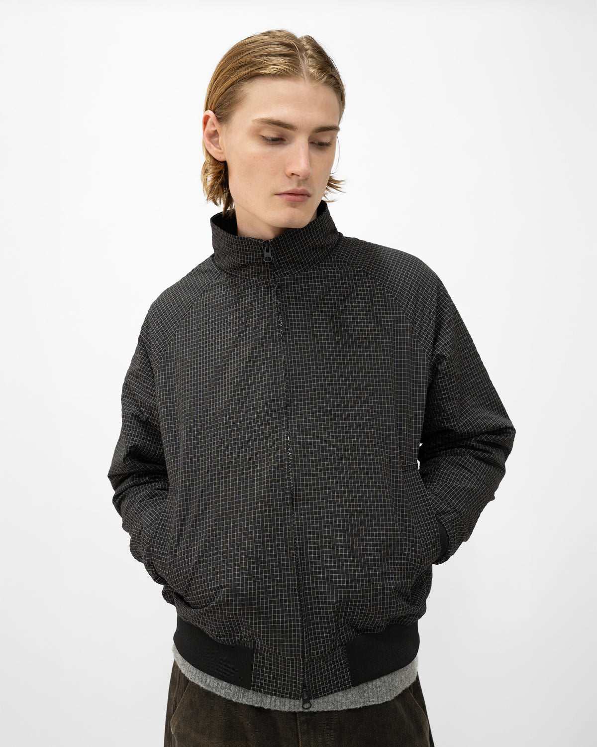 BLACK GRID JACKET