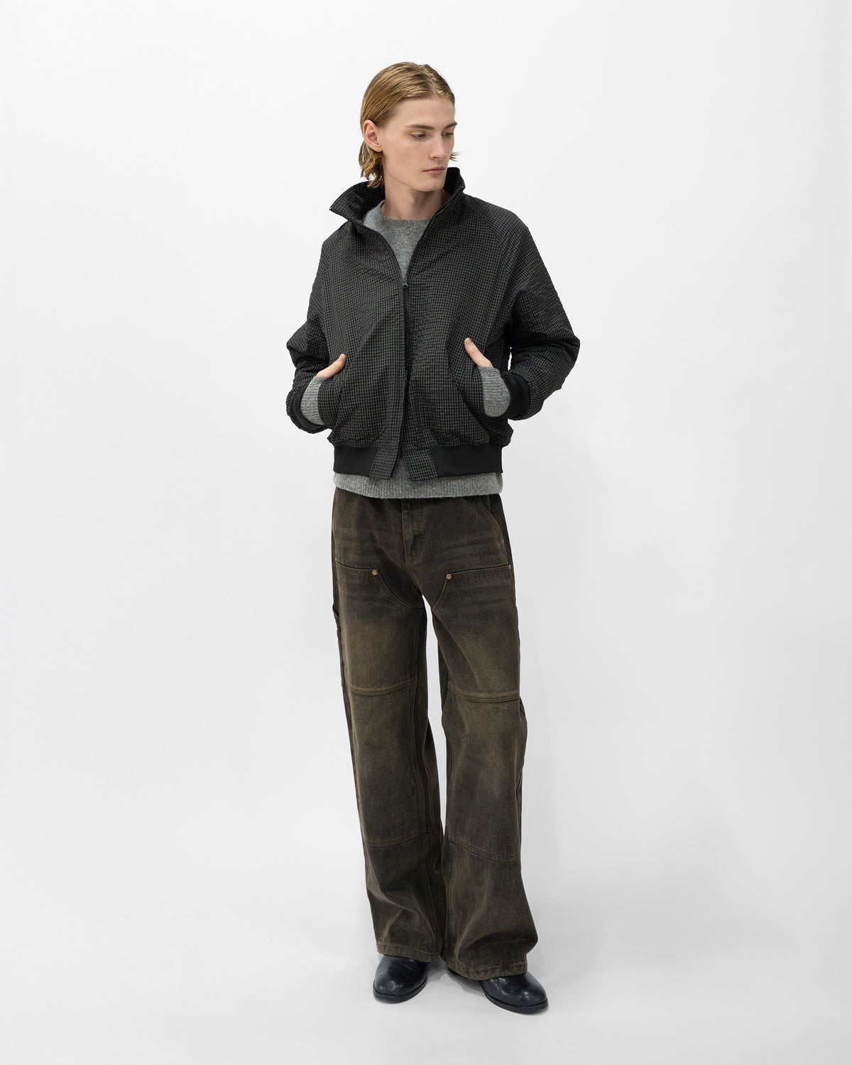 BLACK GRID JACKET