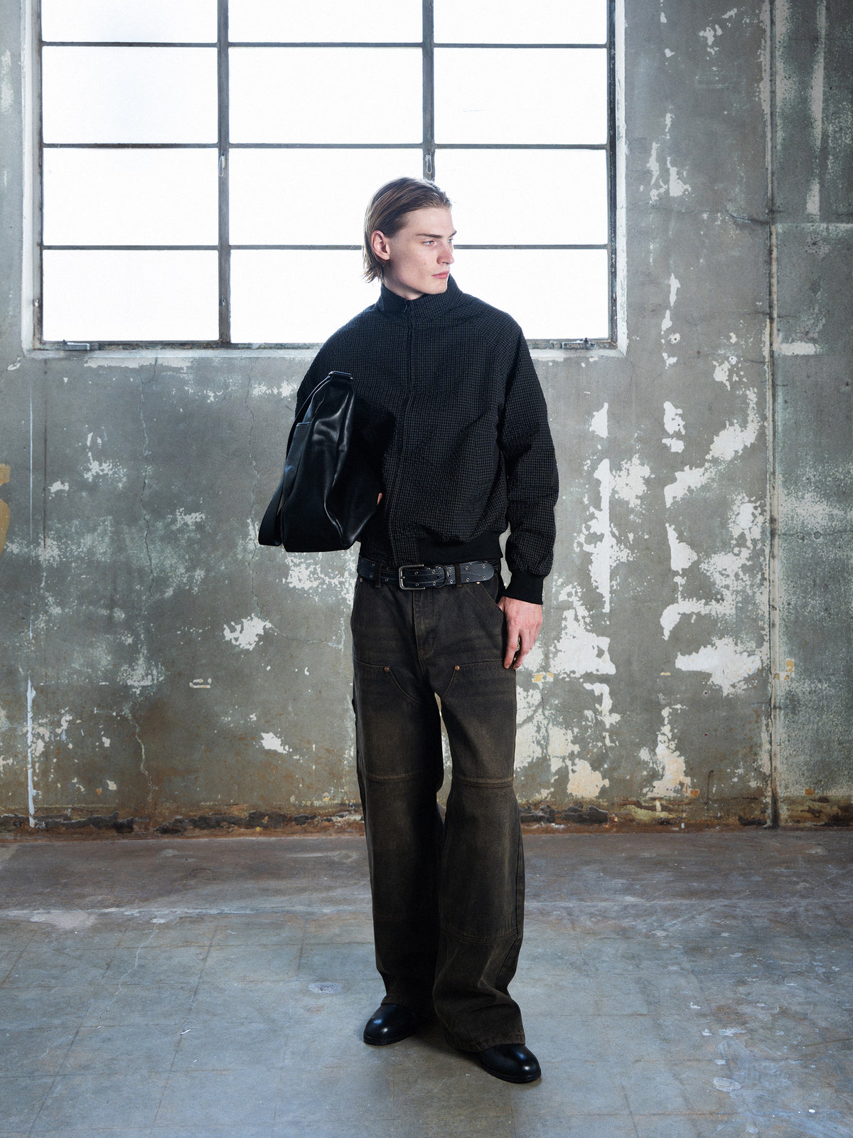 BLACK GRID JACKET