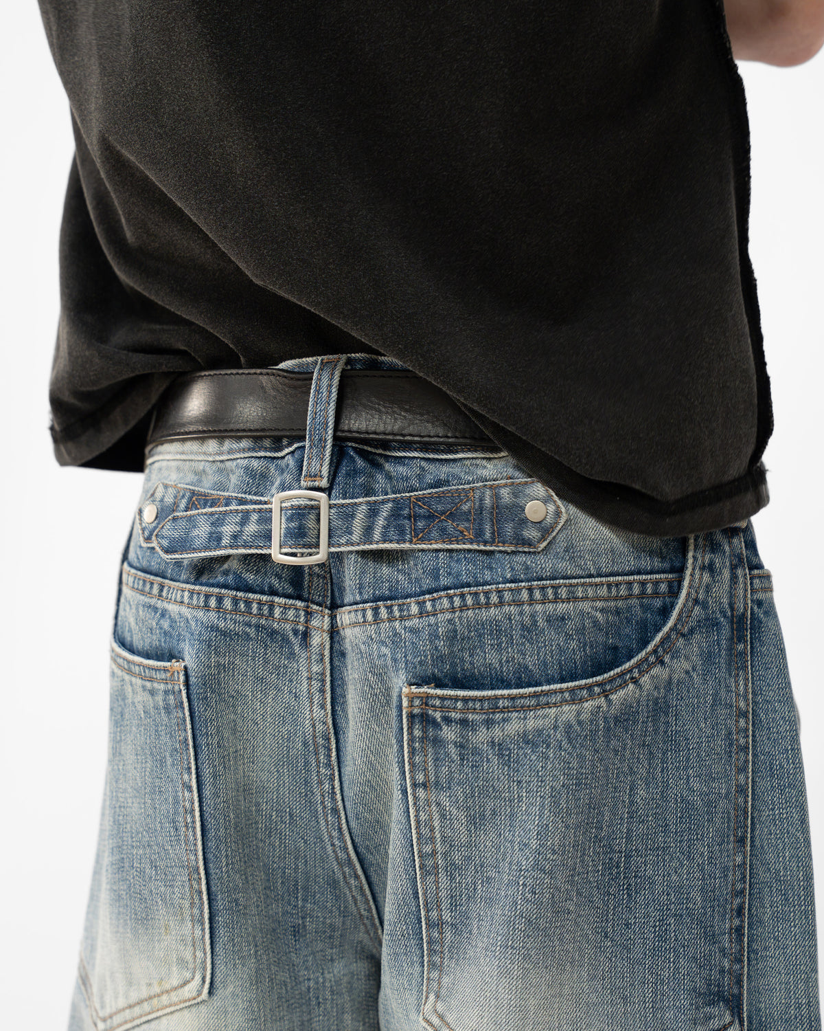 LIGHTWASH DOUBLE KNEES JAPANESE SELVEDGE DENIM