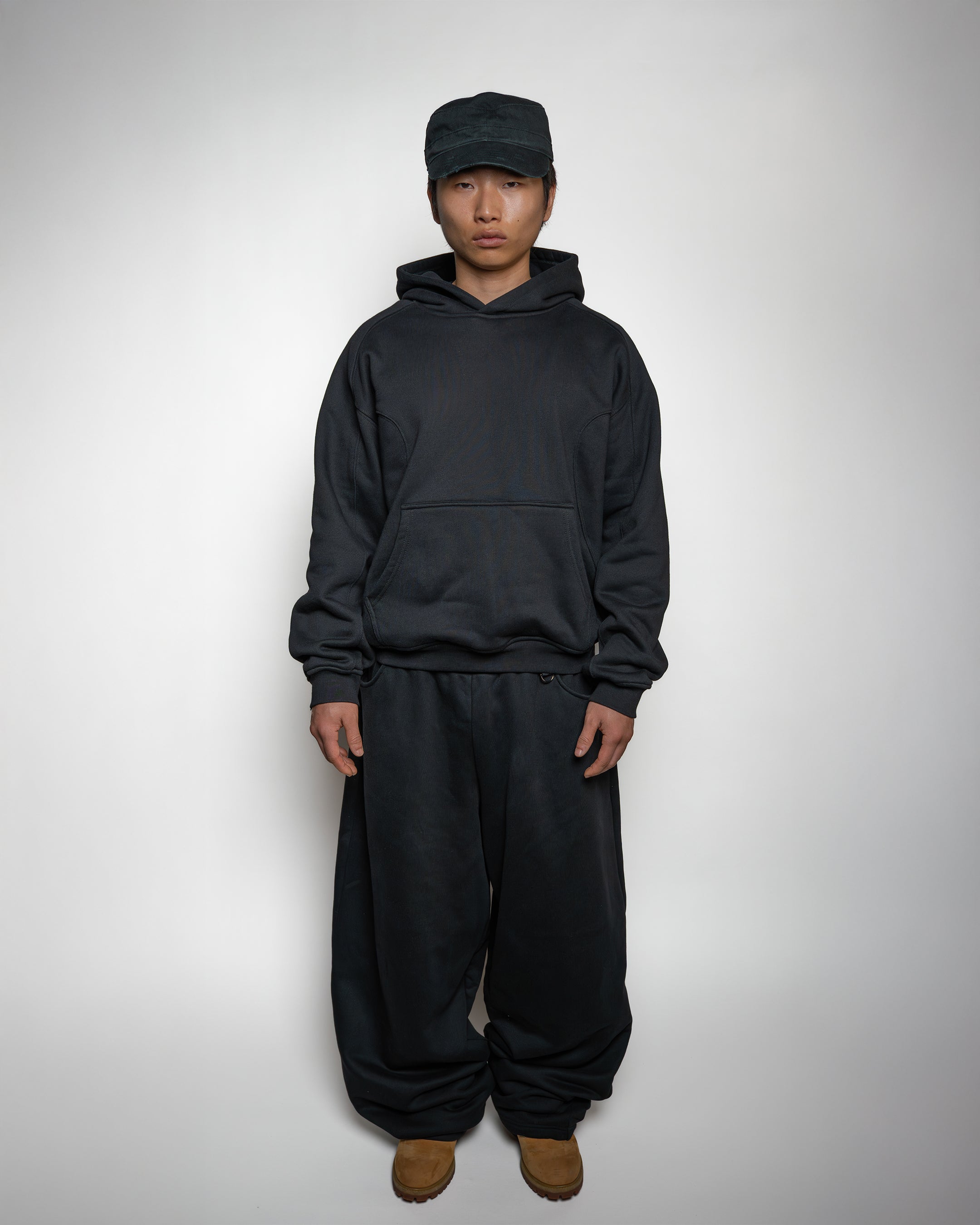 BLACK BAGGY SWEATPANTS