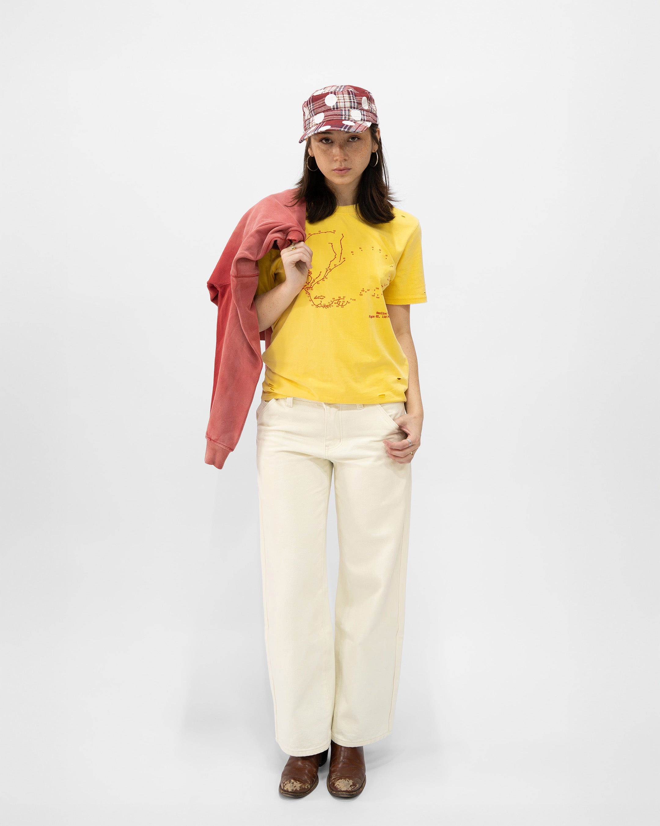 IVORY CANVAS 7 POCKET PANT