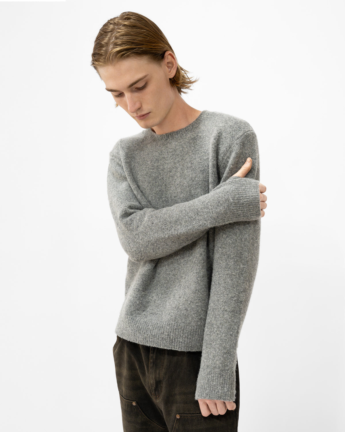 GRAY WOOL SWEATER