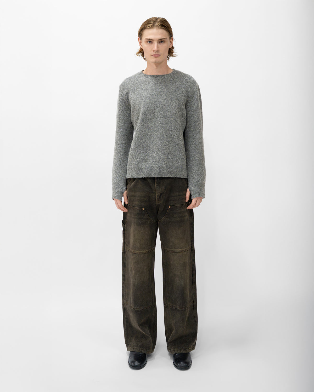 GRAY WOOL SWEATER