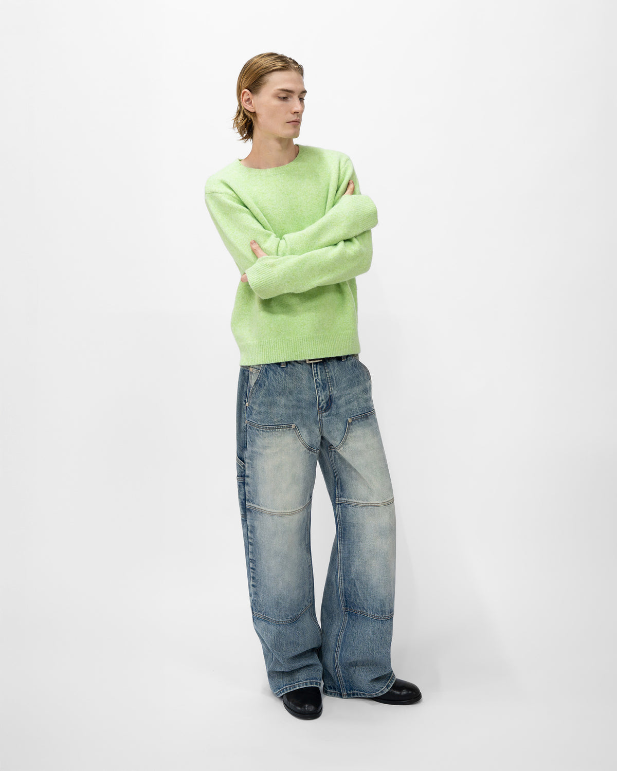 GREEN WOOL SWEATER