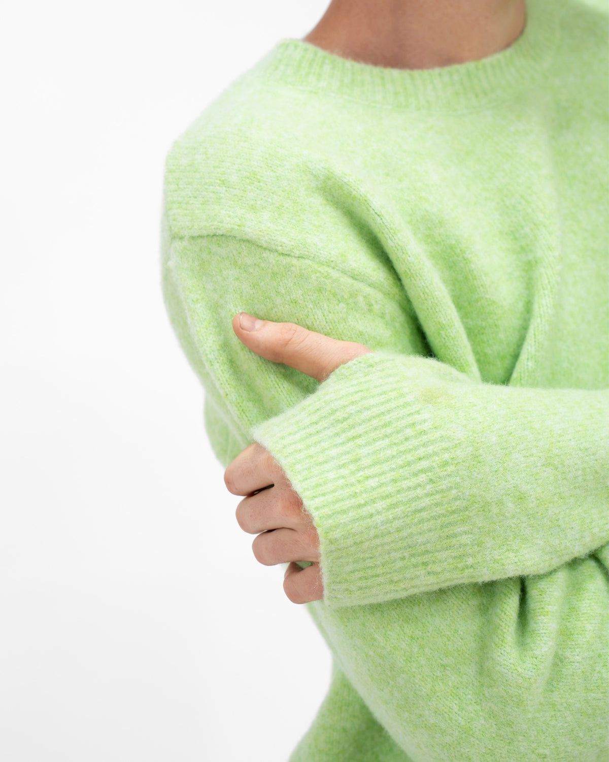 GREEN WOOL SWEATER