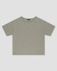 OLIVE SLUB TSHIRT