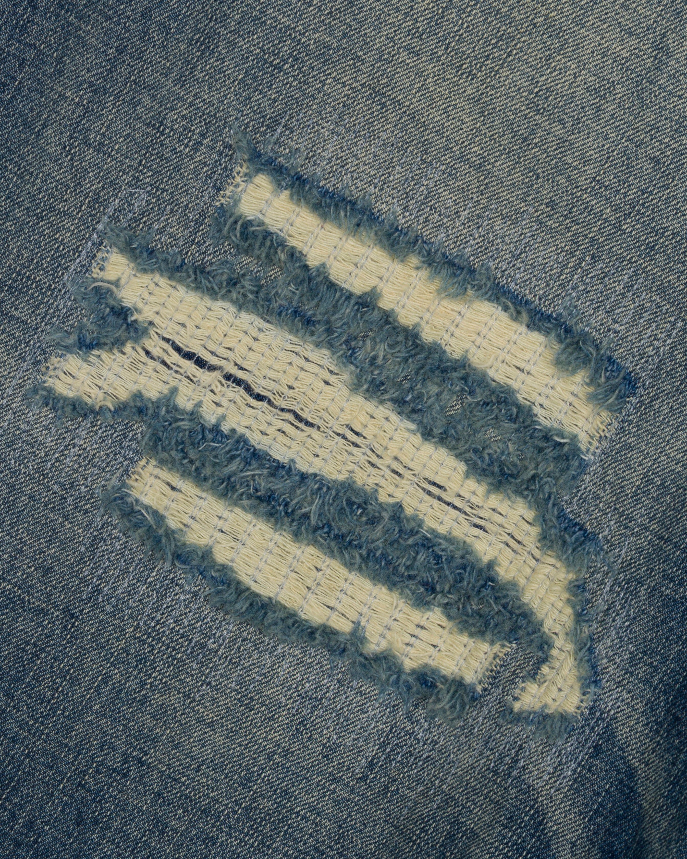 sashiko japanese selvedge baggy jeans