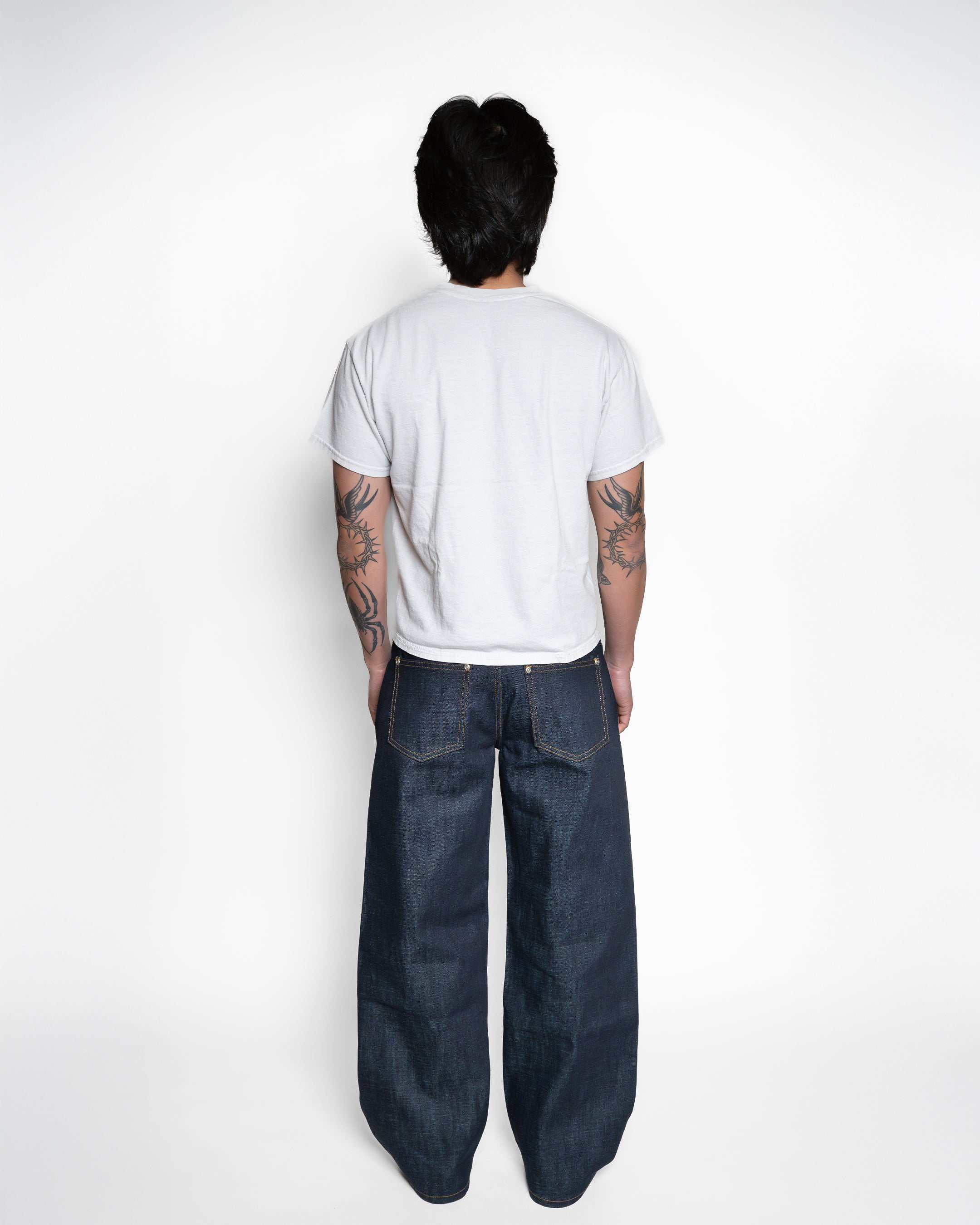 UNIFORM CUT INDIGO JAPANESE RELAXED SELVEDGE JEANS