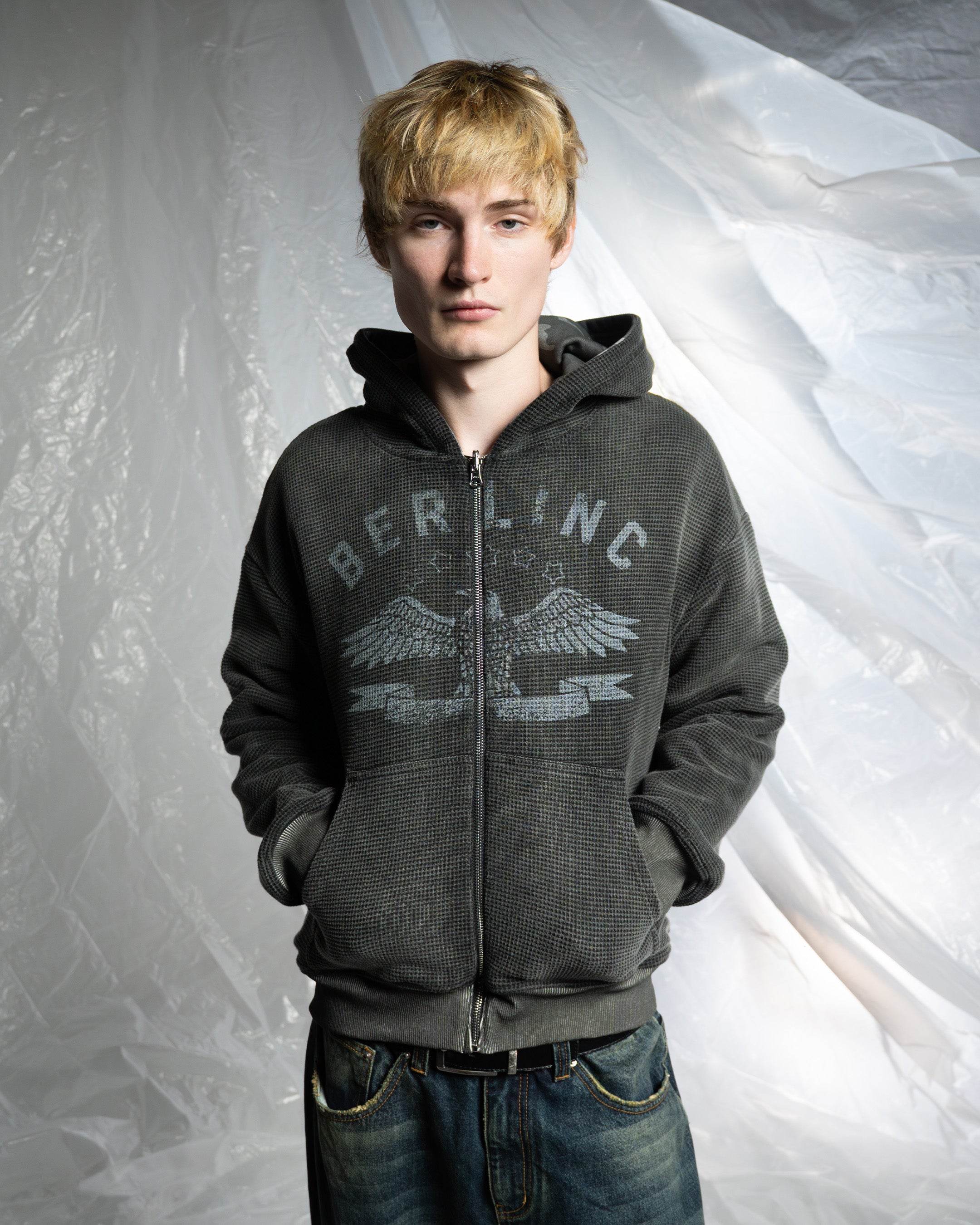 REVERSIBLE CAMO ZIP UP HOODIE